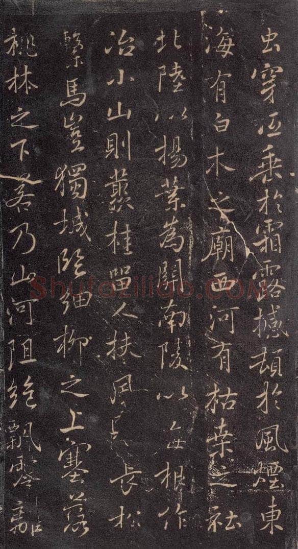 630唐 褚遂良 《古树赋·哀册》之四 书法作品