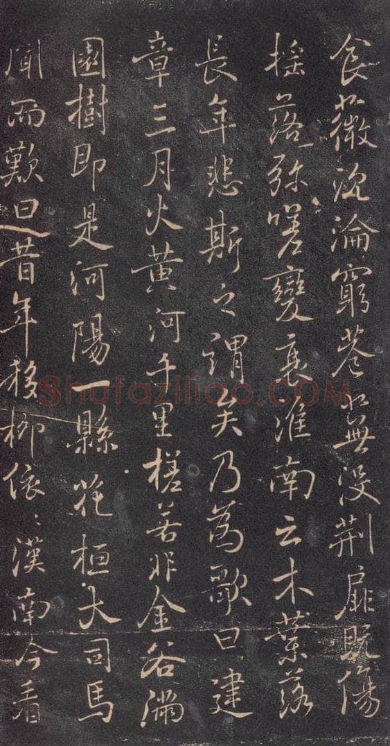 630唐 褚遂良 《古树赋·哀册》之六 书法作品