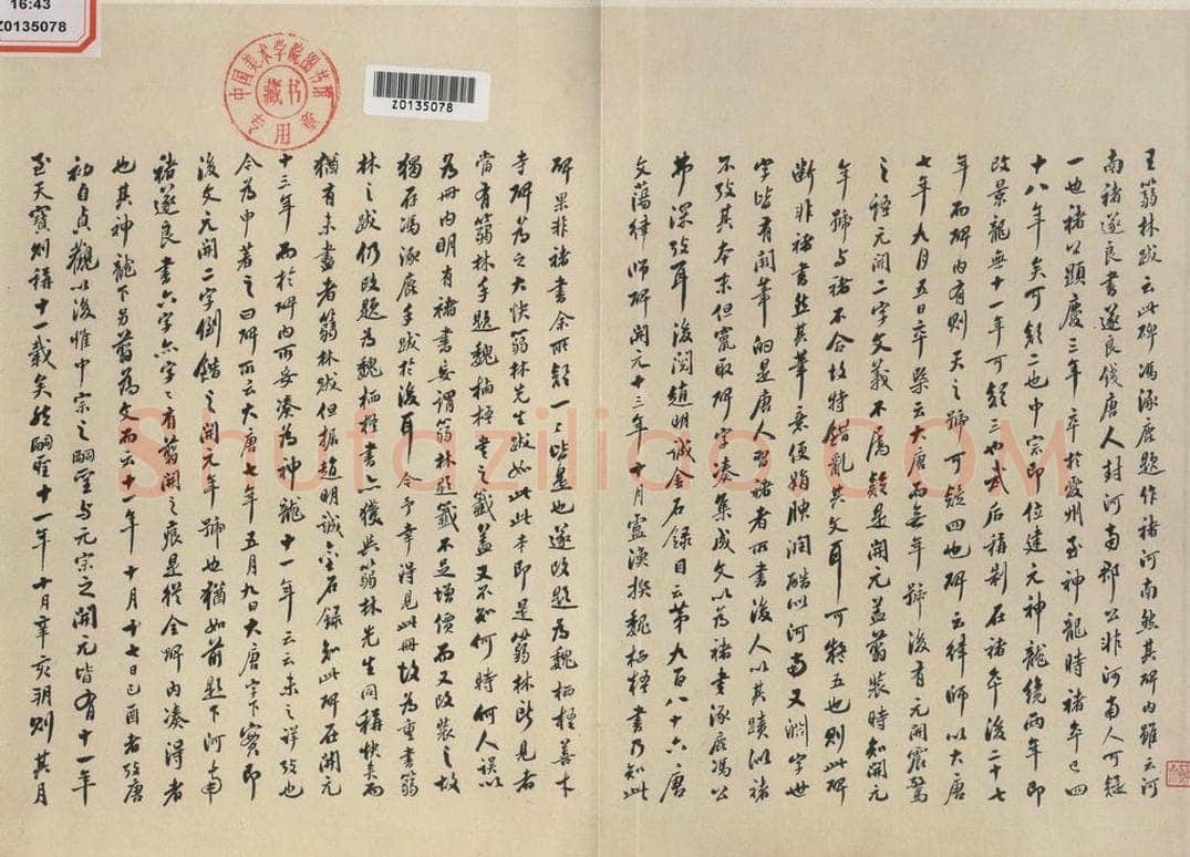 725唐 魏栖梧 《善才碑帖》之一 书法作品