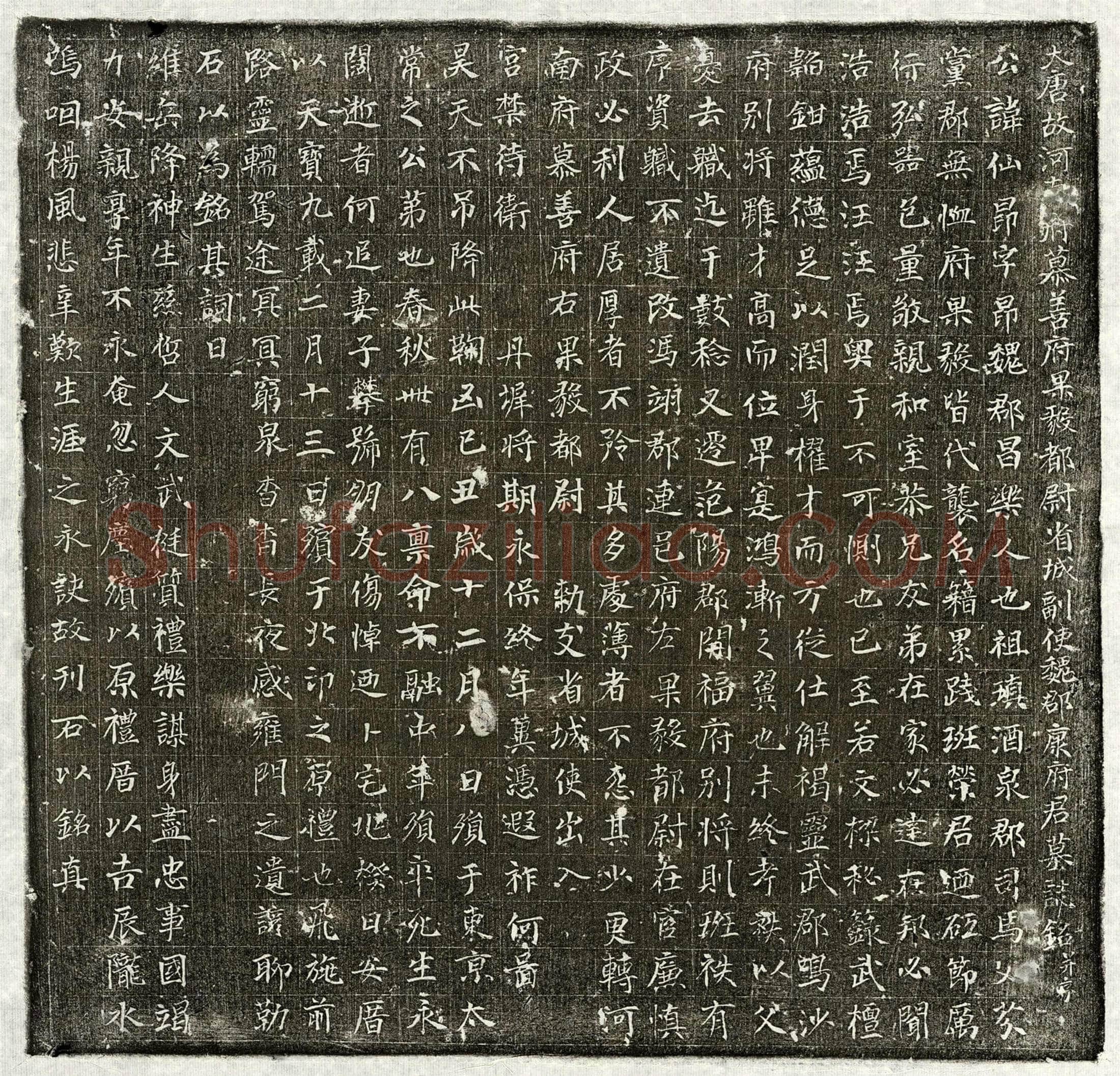 唐康仙昂墓誌(大唐故河南府慕善府果毅都尉省城副使魏郡康府君墓誌铭并序)