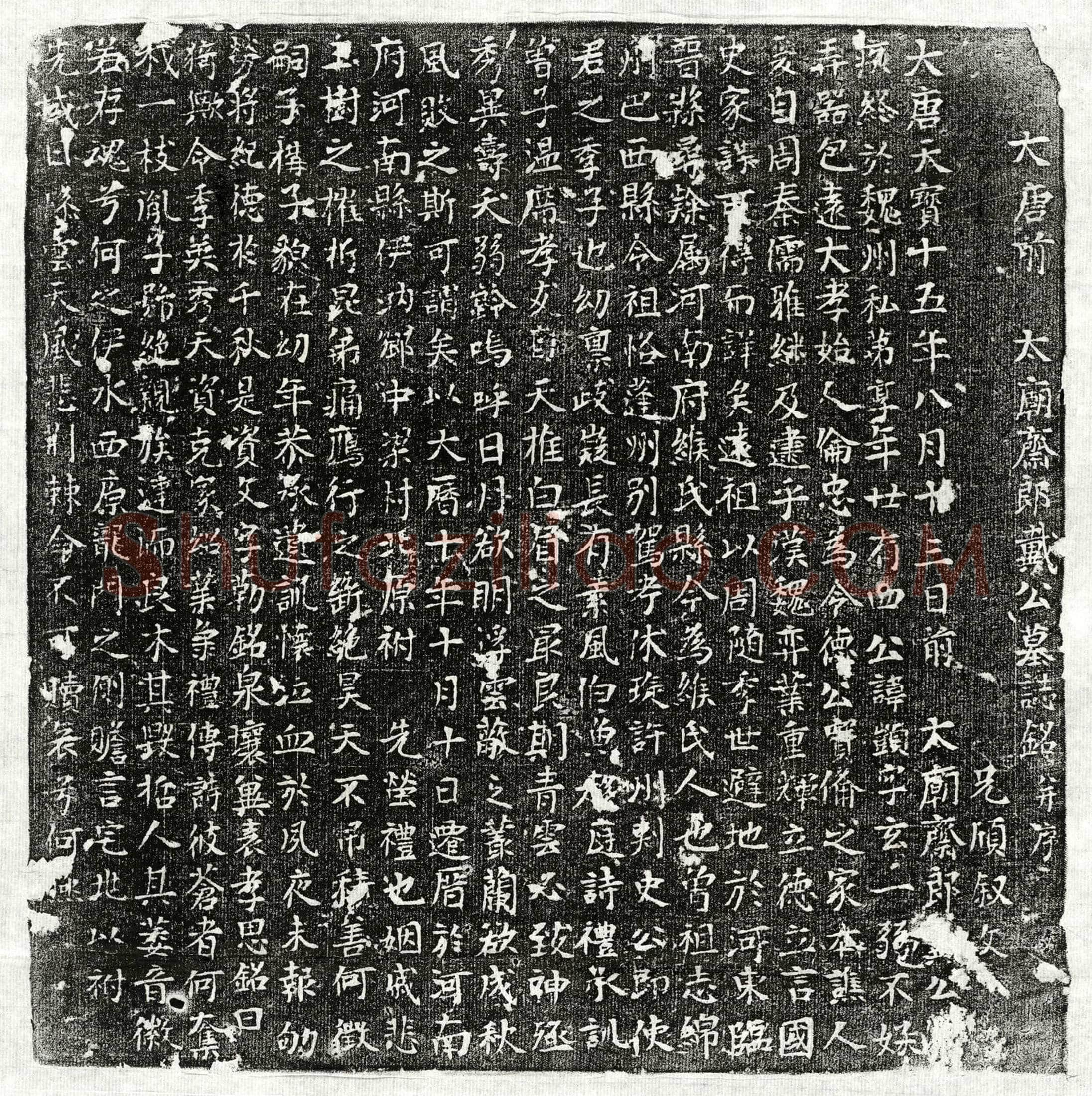 唐戴顗墓誌(大唐前太庙斋郎戴公墓誌铭并序)