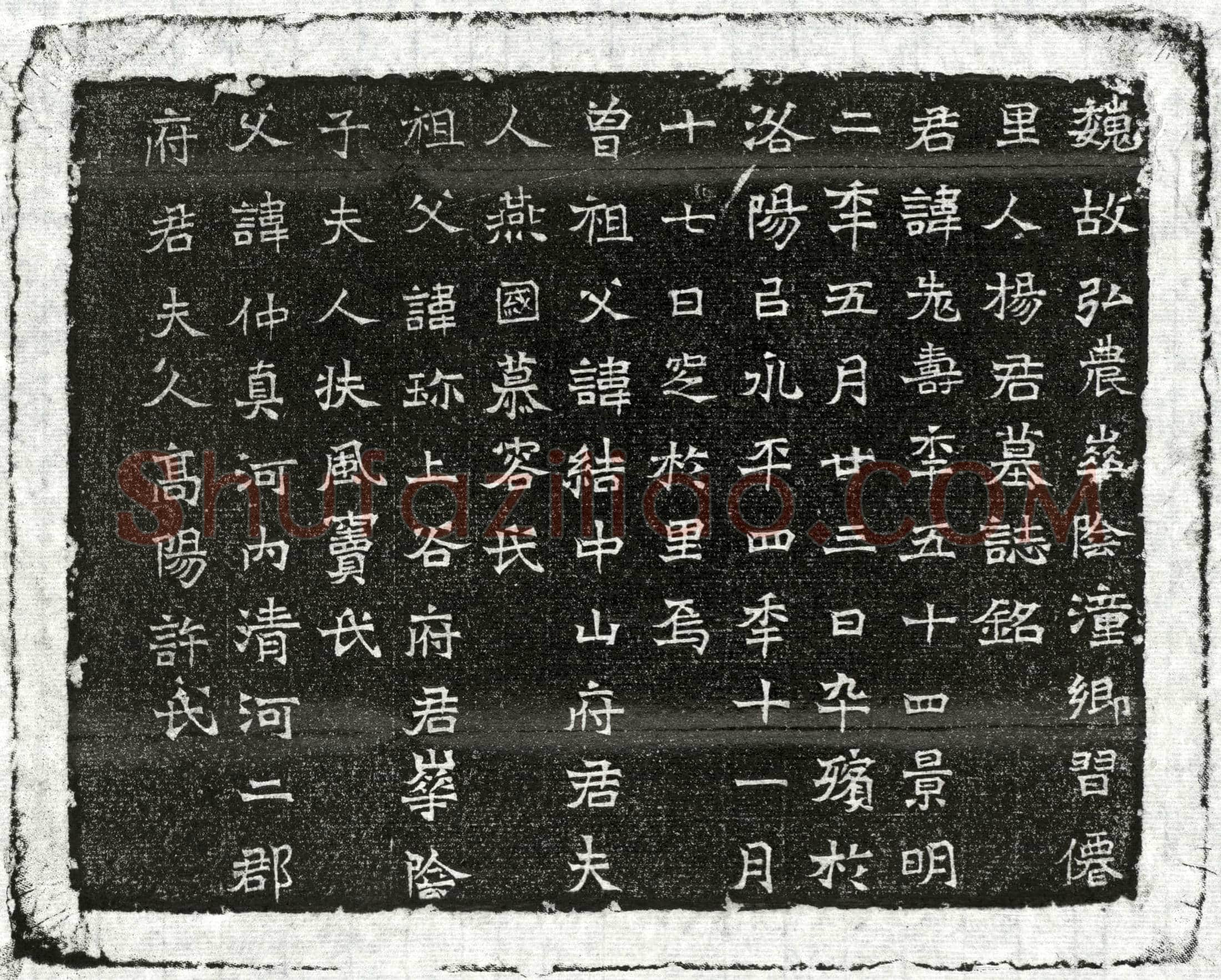 北朝 杨老寿 墓誌