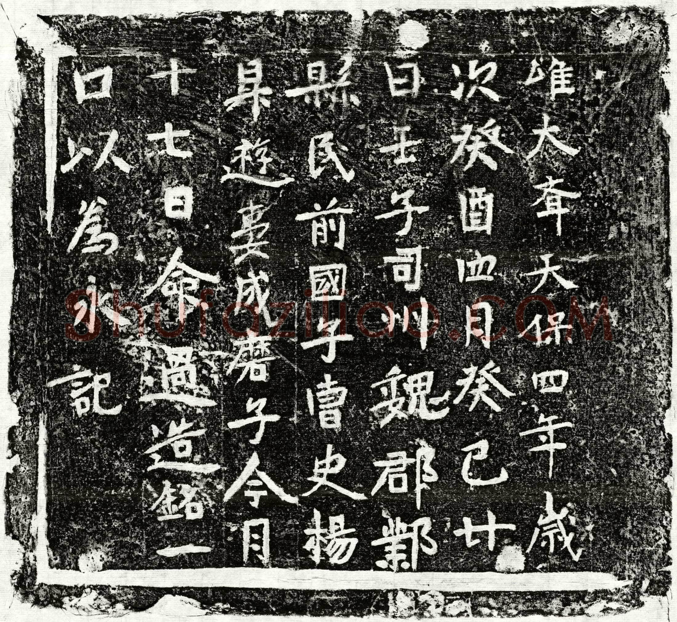北朝 杨昇游妻成磨子 墓誌