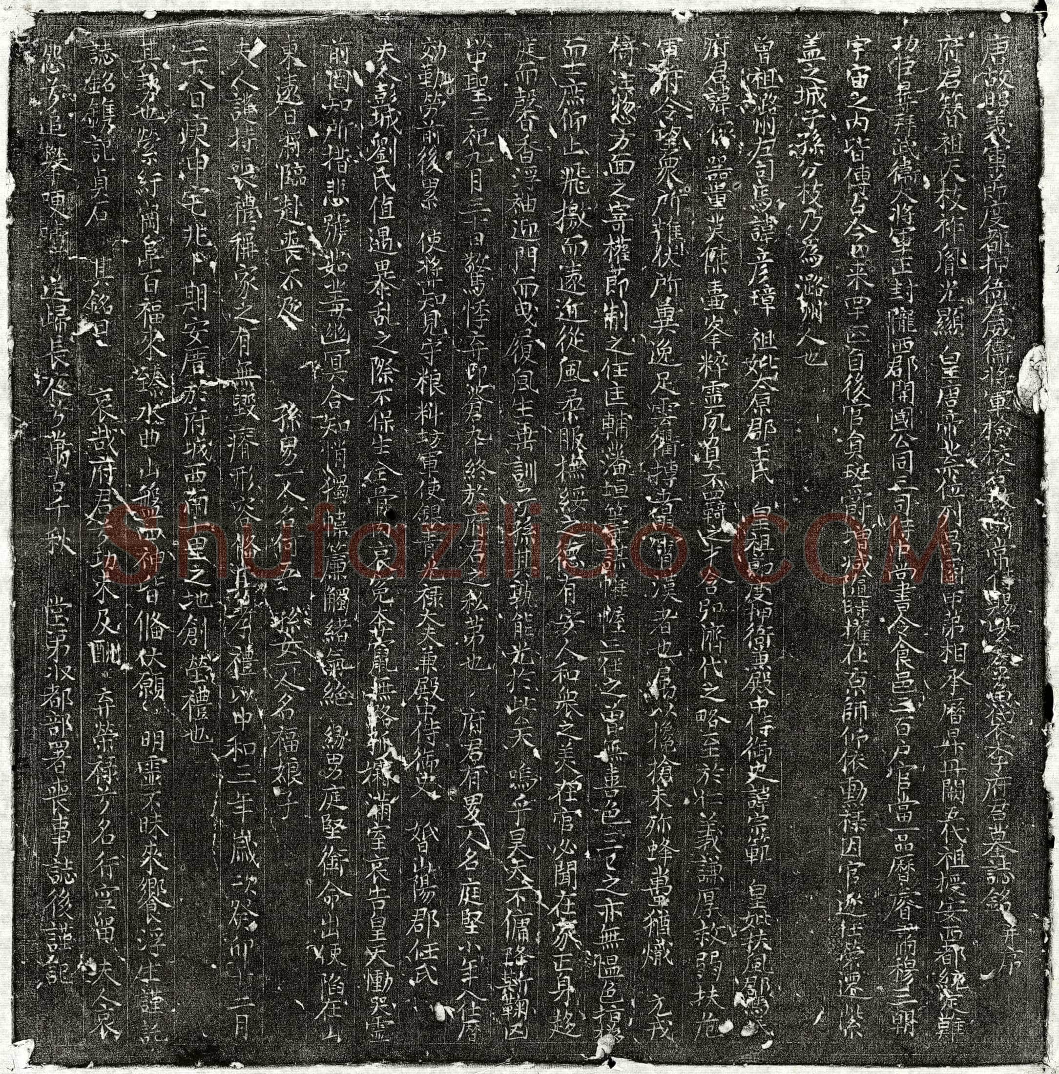 唐李俅墓誌(唐故昭义军节度都押衙左威卫将军检校右散骑常侍赐紫金鱼袋李府君墓誌铭并序)