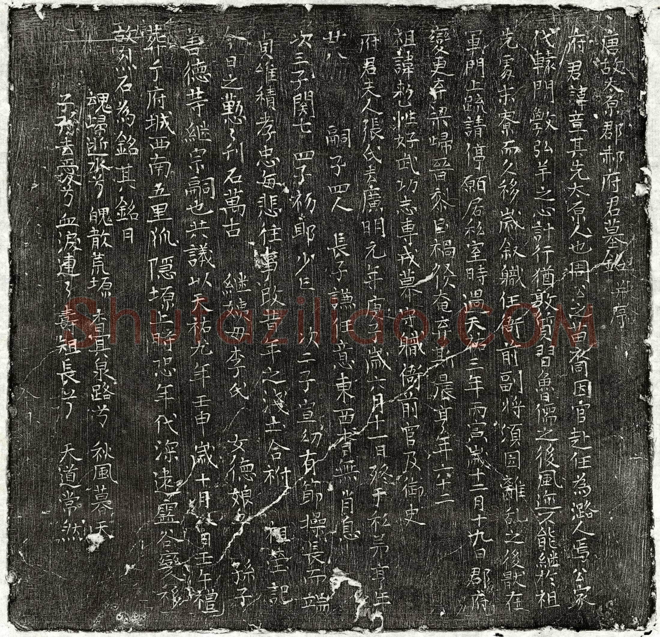 唐郝章墓誌(唐故太原郡郝府君墓铭并序)