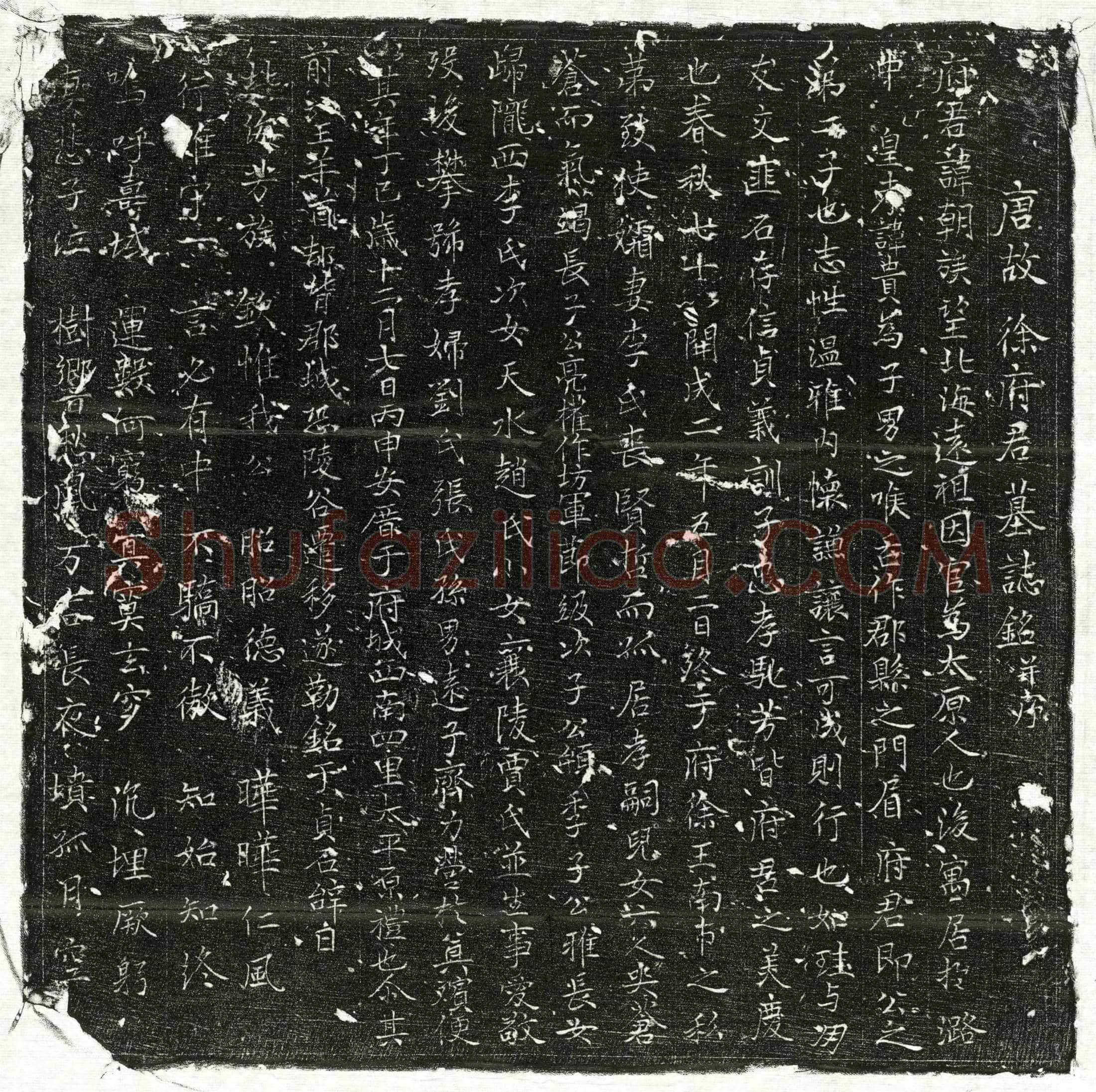 唐徐朝墓誌(唐故徐府君墓誌铭并序)
