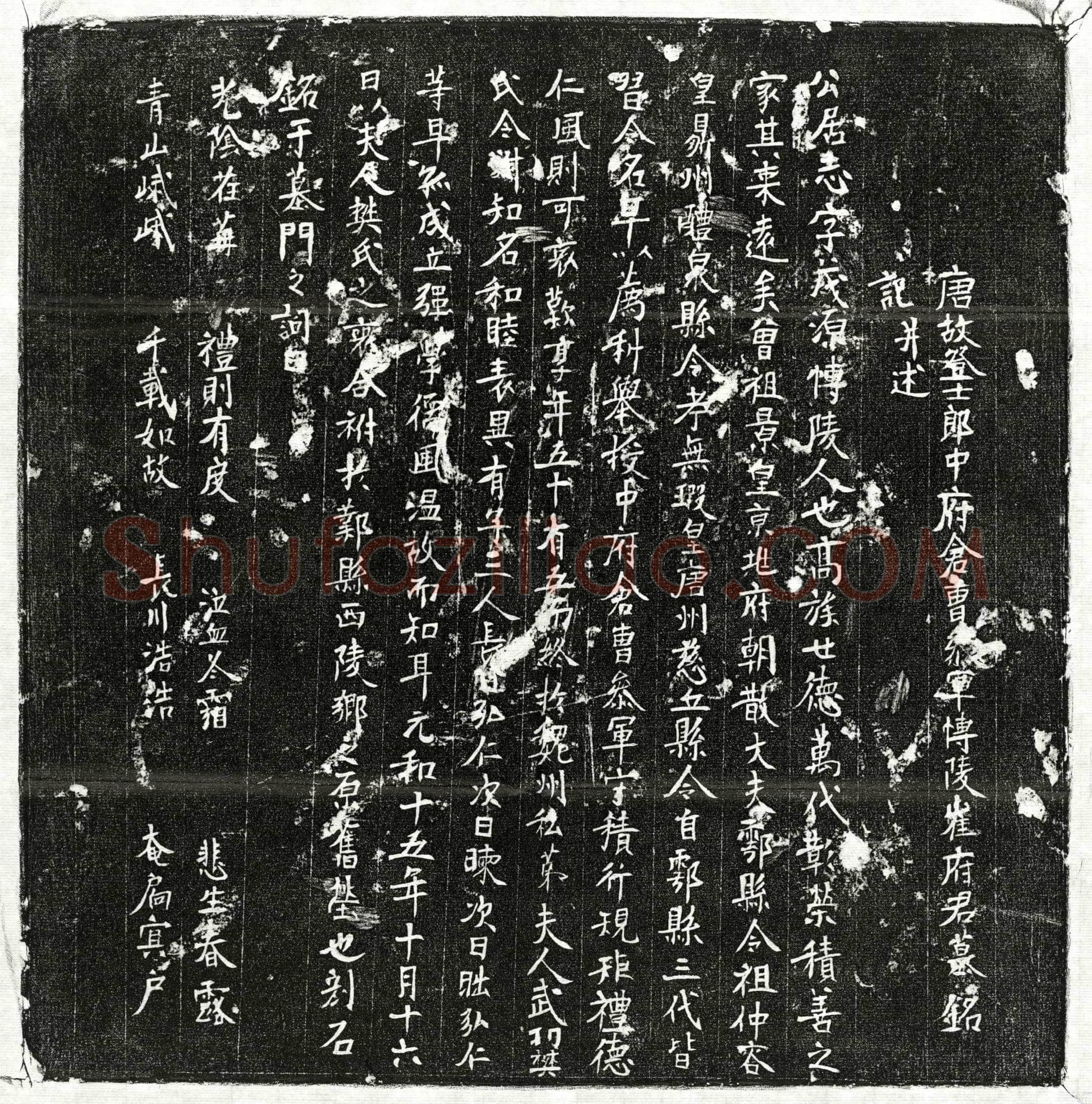 唐 崔居志 墓誌
