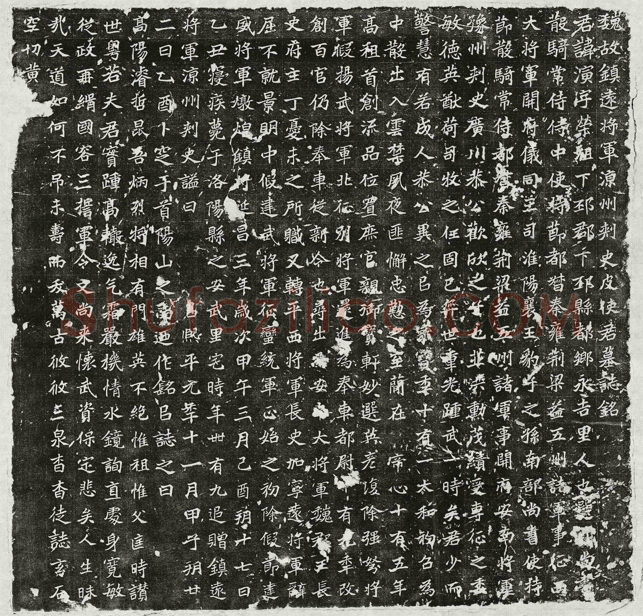北朝皮演墓誌(魏故镇远将军凉州刺史皮使君墓誌铭)