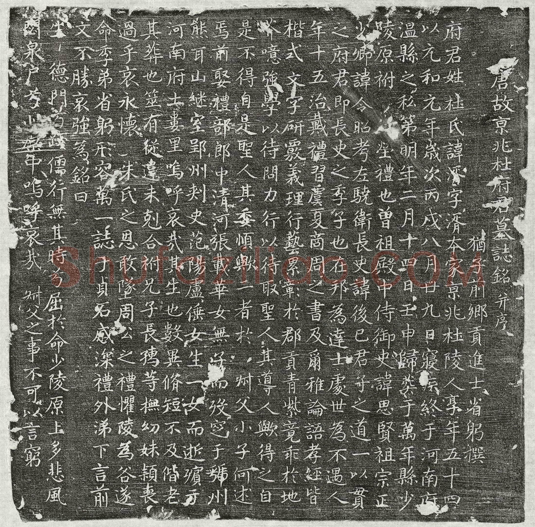 唐 杜湑 墓誌