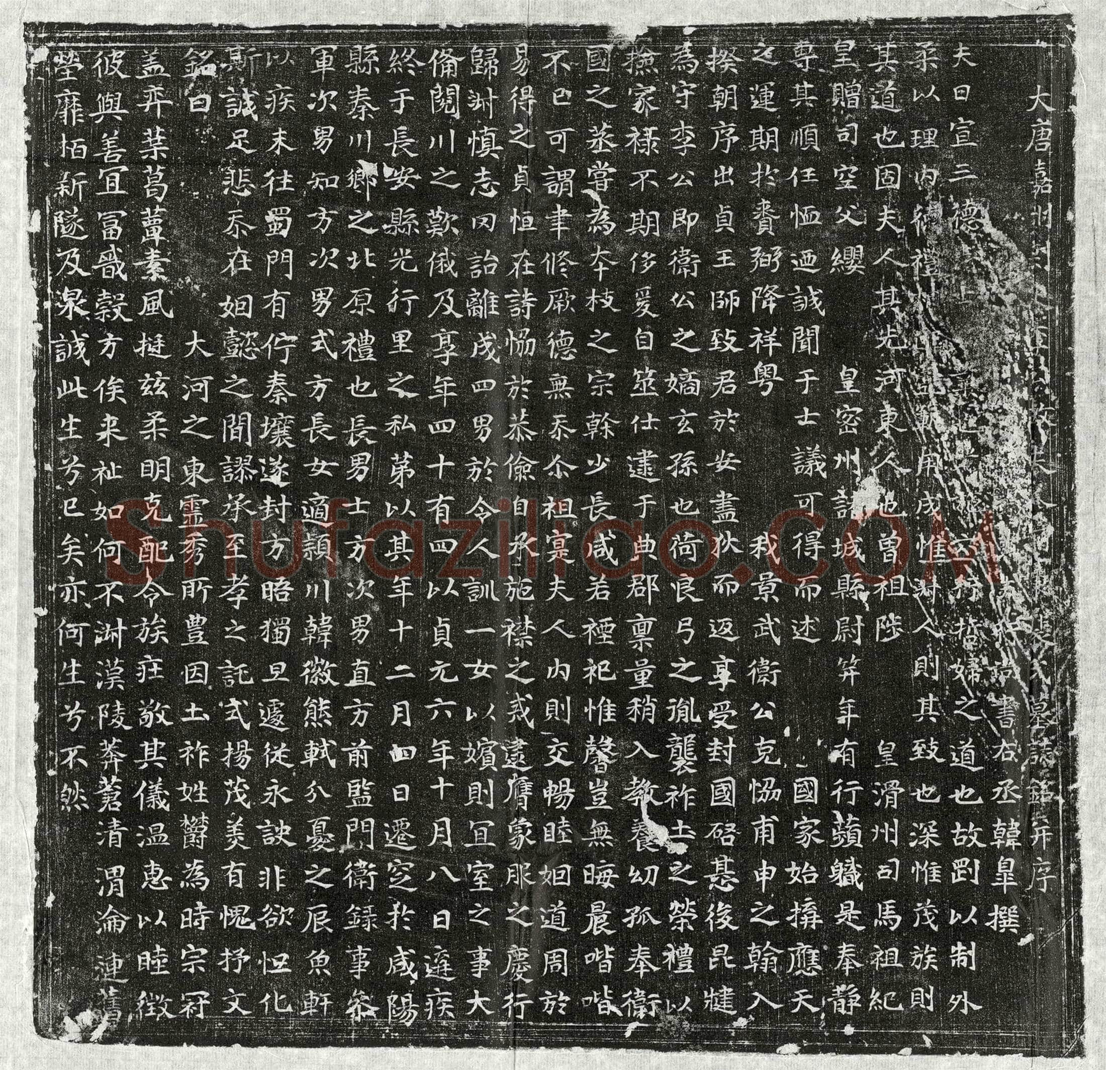 唐 李浚妻裴氏 墓誌