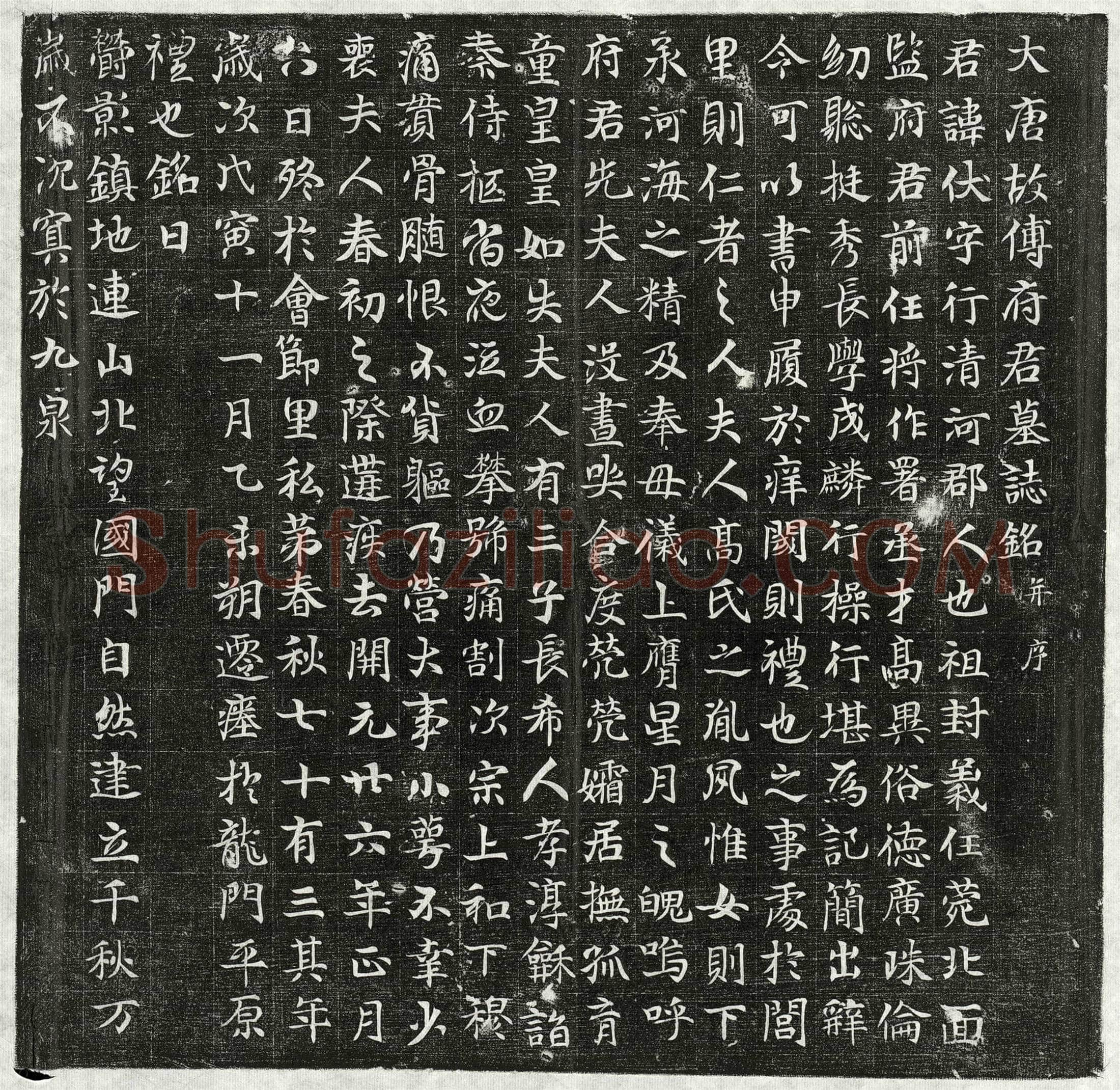唐 傅伏 墓誌