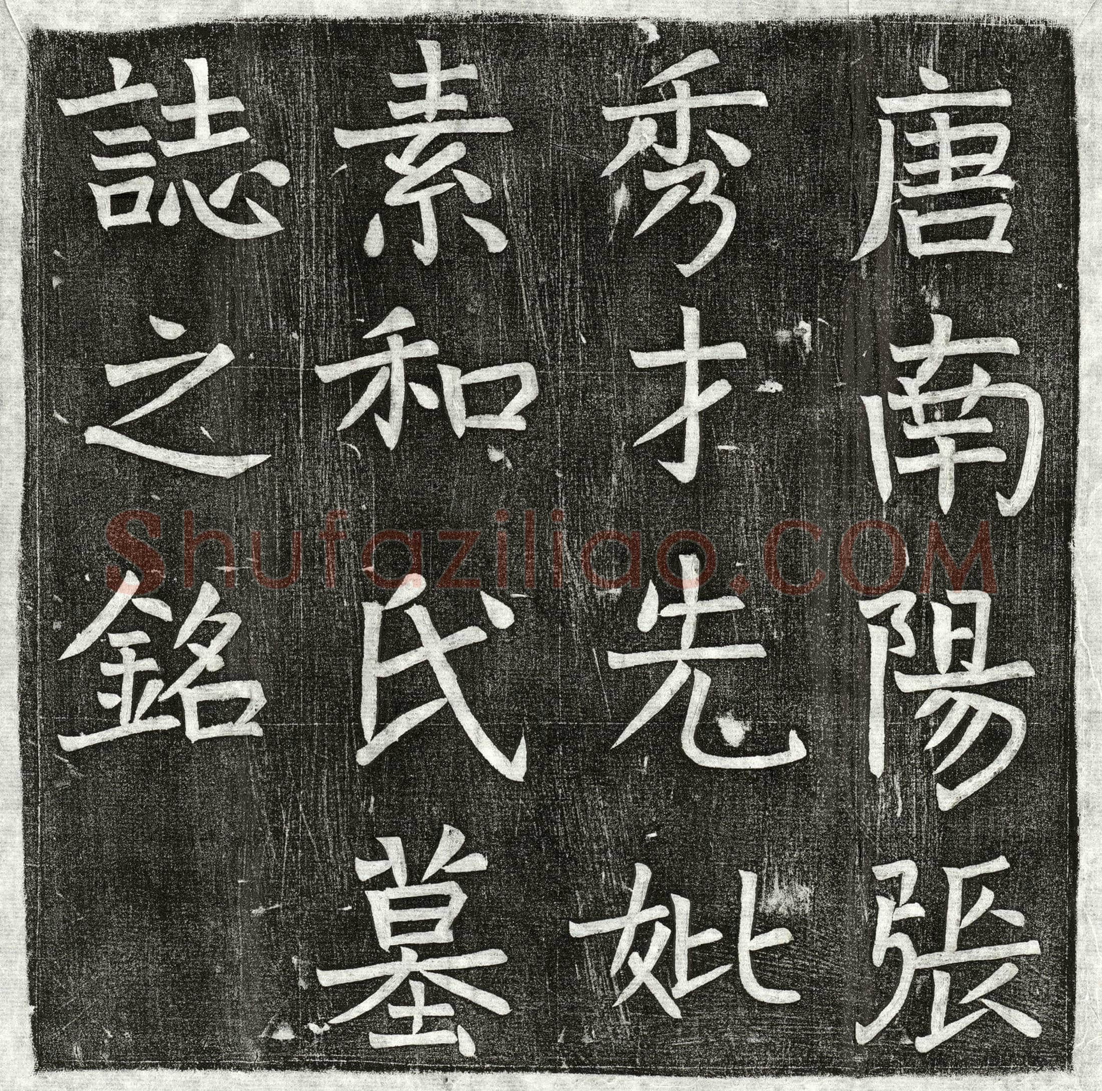 唐张君妻素和氏墓誌(南阳张秀才先妣素和氏墓誌铭并序)
