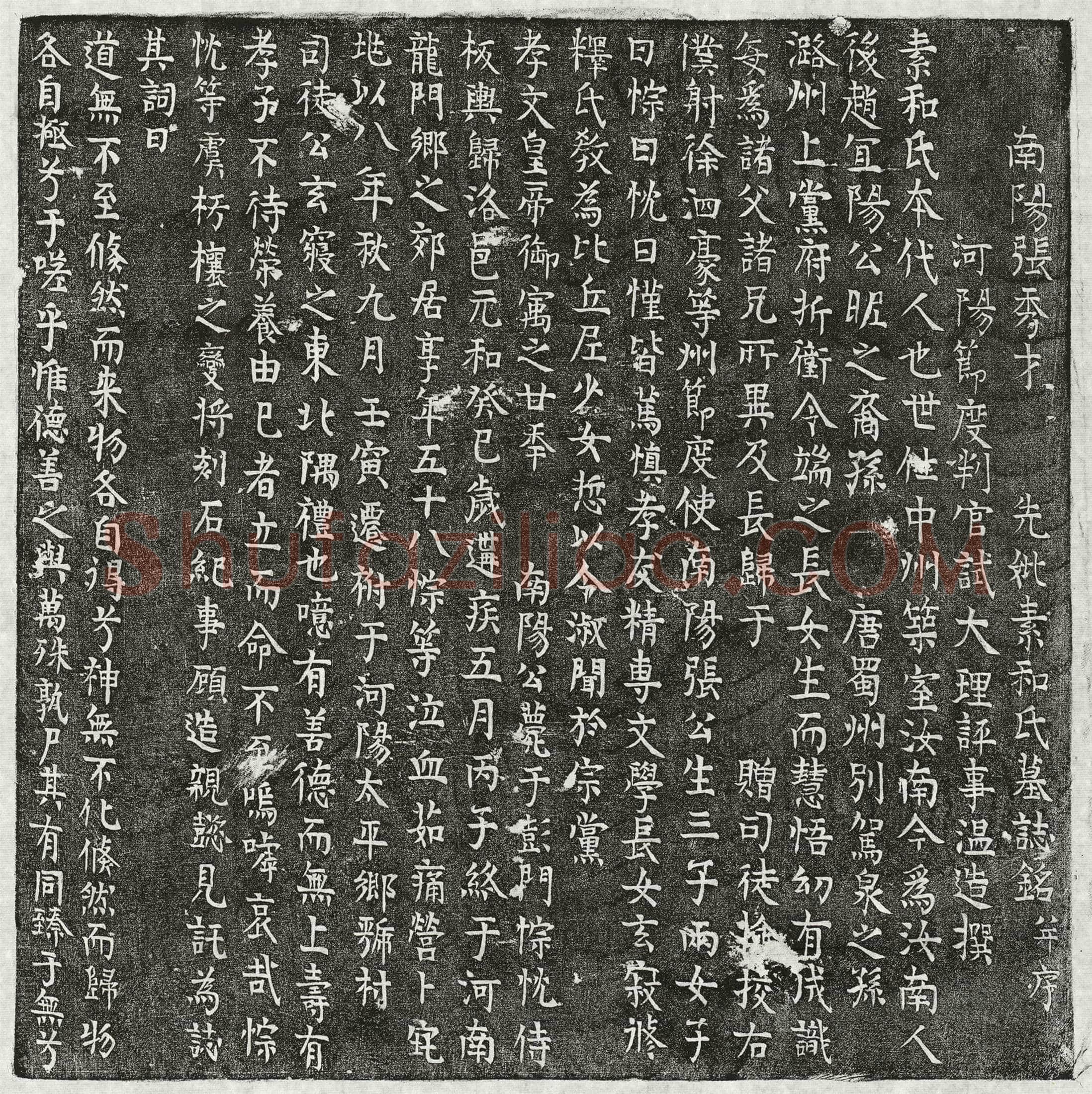 唐张君妻素和氏墓誌(南阳张秀才先妣素和氏墓誌铭并序)