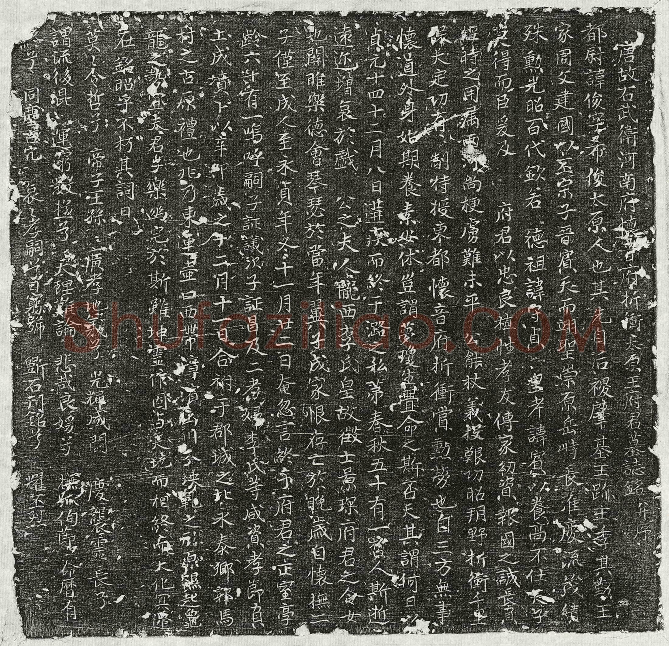 唐王俊墓誌(唐故右武卫河南府怀音府折冲太原王府君墓誌铭并序)