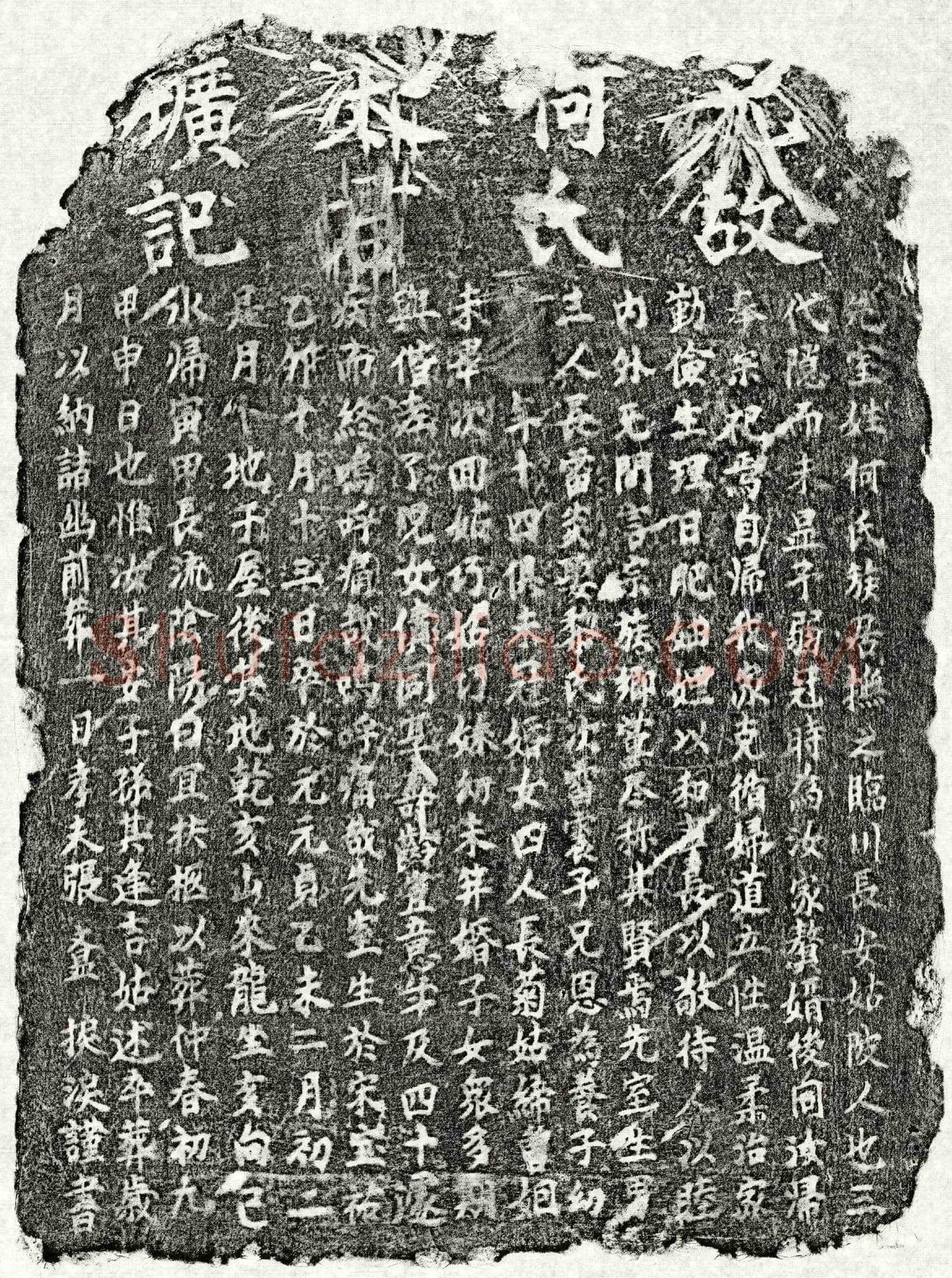 元张文显妻何氏墓誌