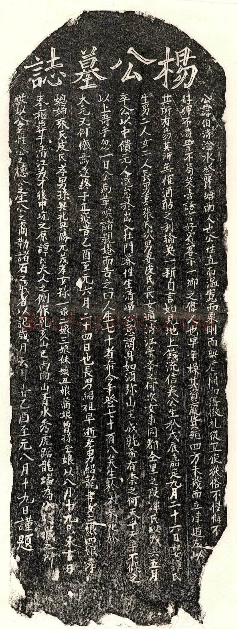 元 杨伯清 墓誌