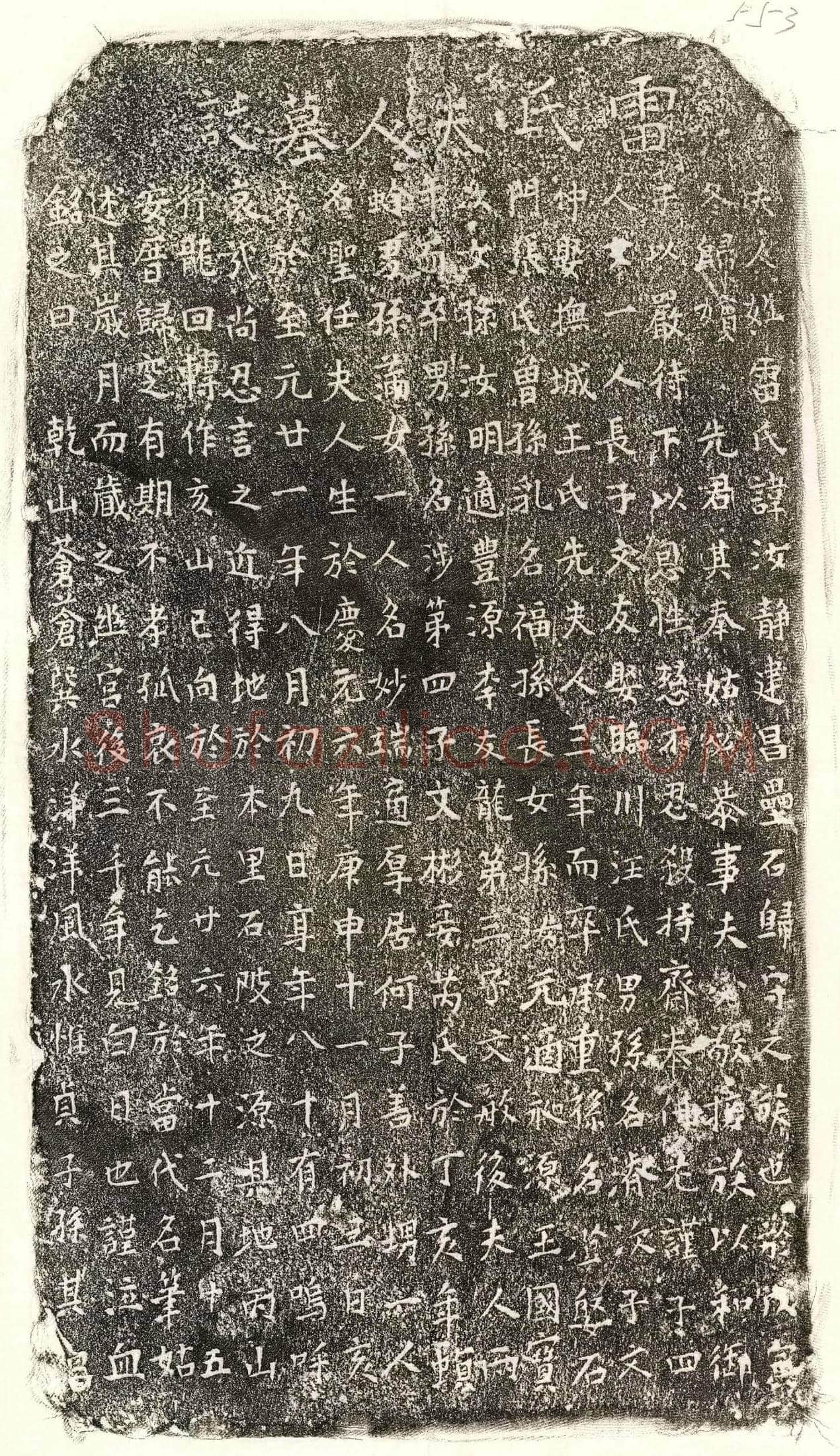 元 □文友母雷汝静 墓誌