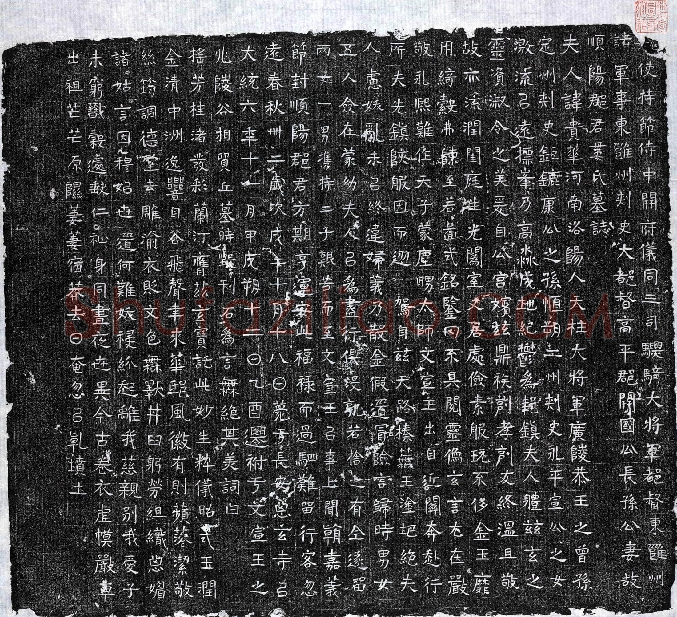 北朝 长孙儁妻娄贵华 墓誌