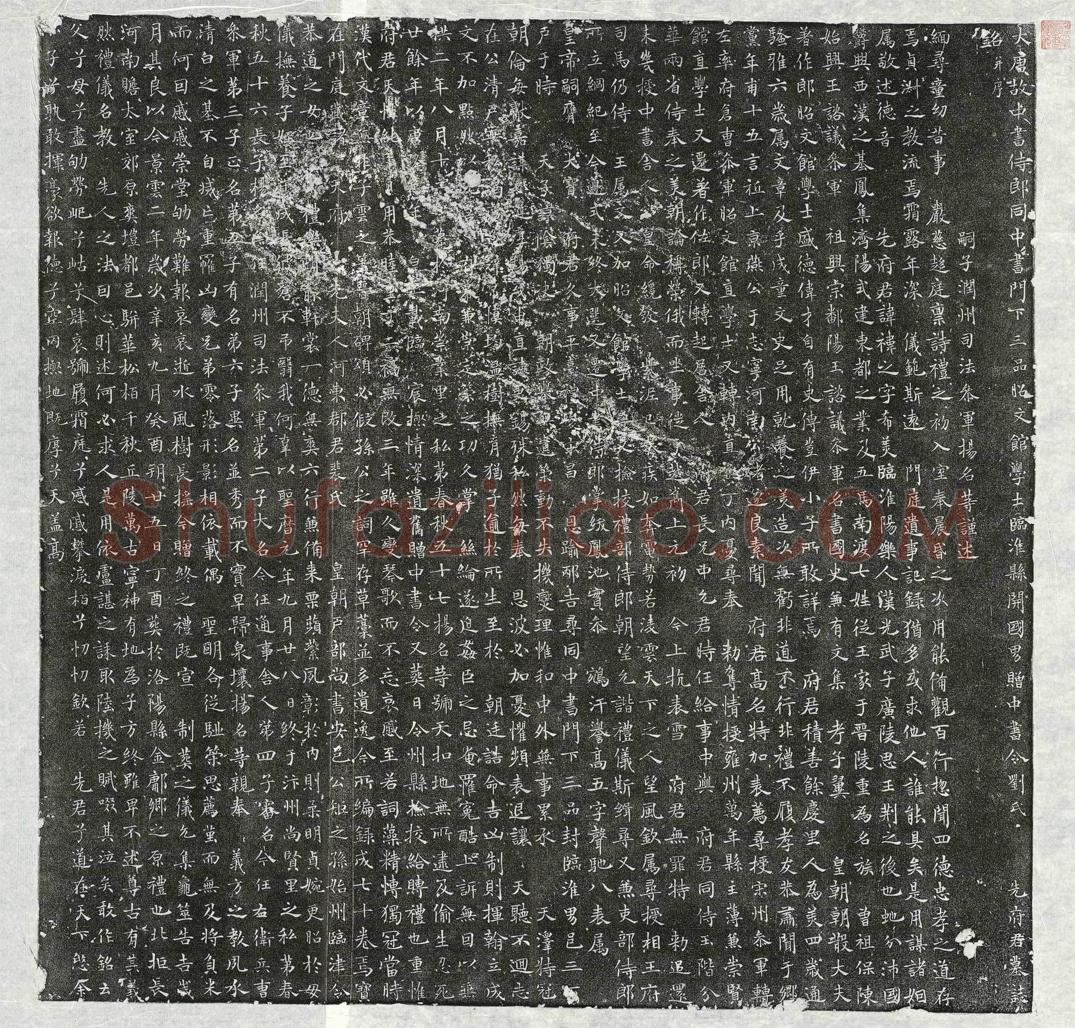唐 刘祎之 墓誌