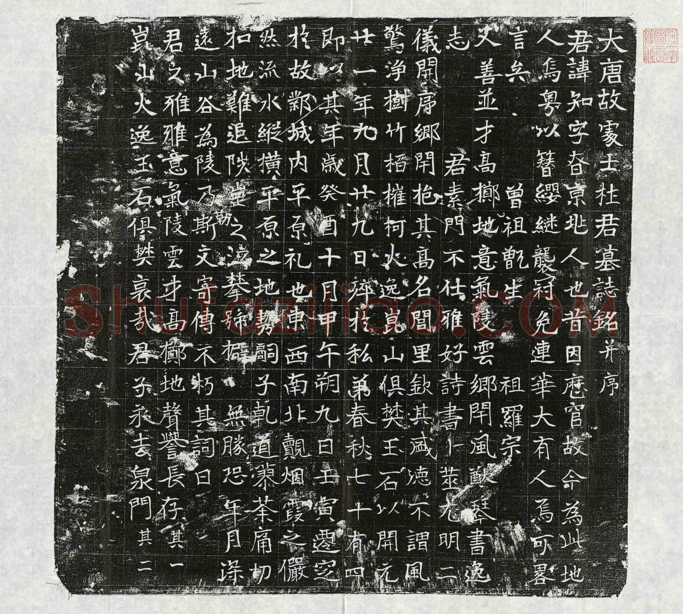 唐 杨志忠 墓誌