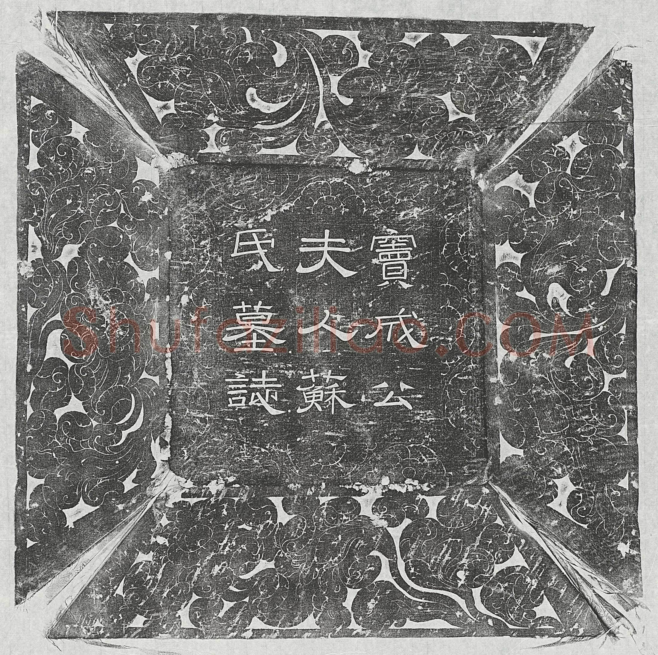 唐窦诚妻苏氏墓誌(唐故银青光禄大夫北海郡太守窦成□□人成安郡夫人墓誌铭并序)