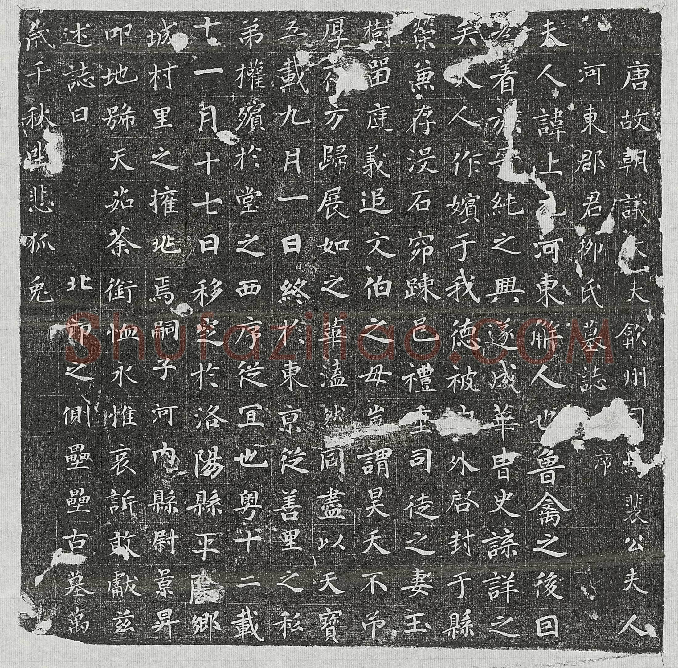 唐 张威 墓誌