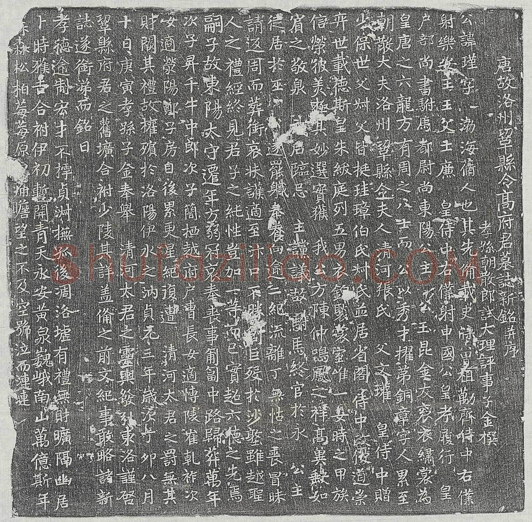 唐高瑾墓誌(唐故洛州巩县令高府君墓誌新铭并序)