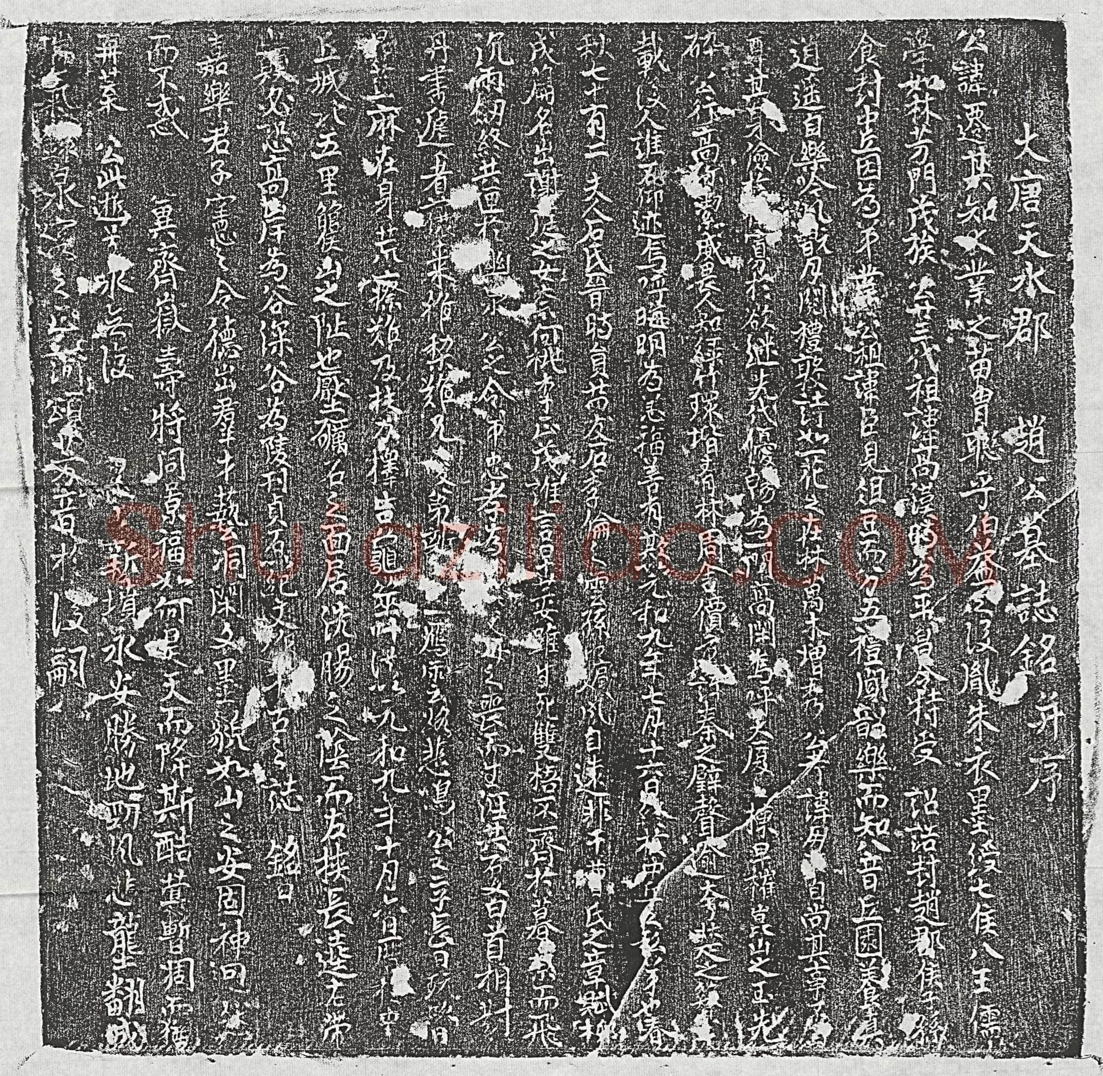 唐赵迁墓誌(大唐天水郡赵公墓誌铭并序)