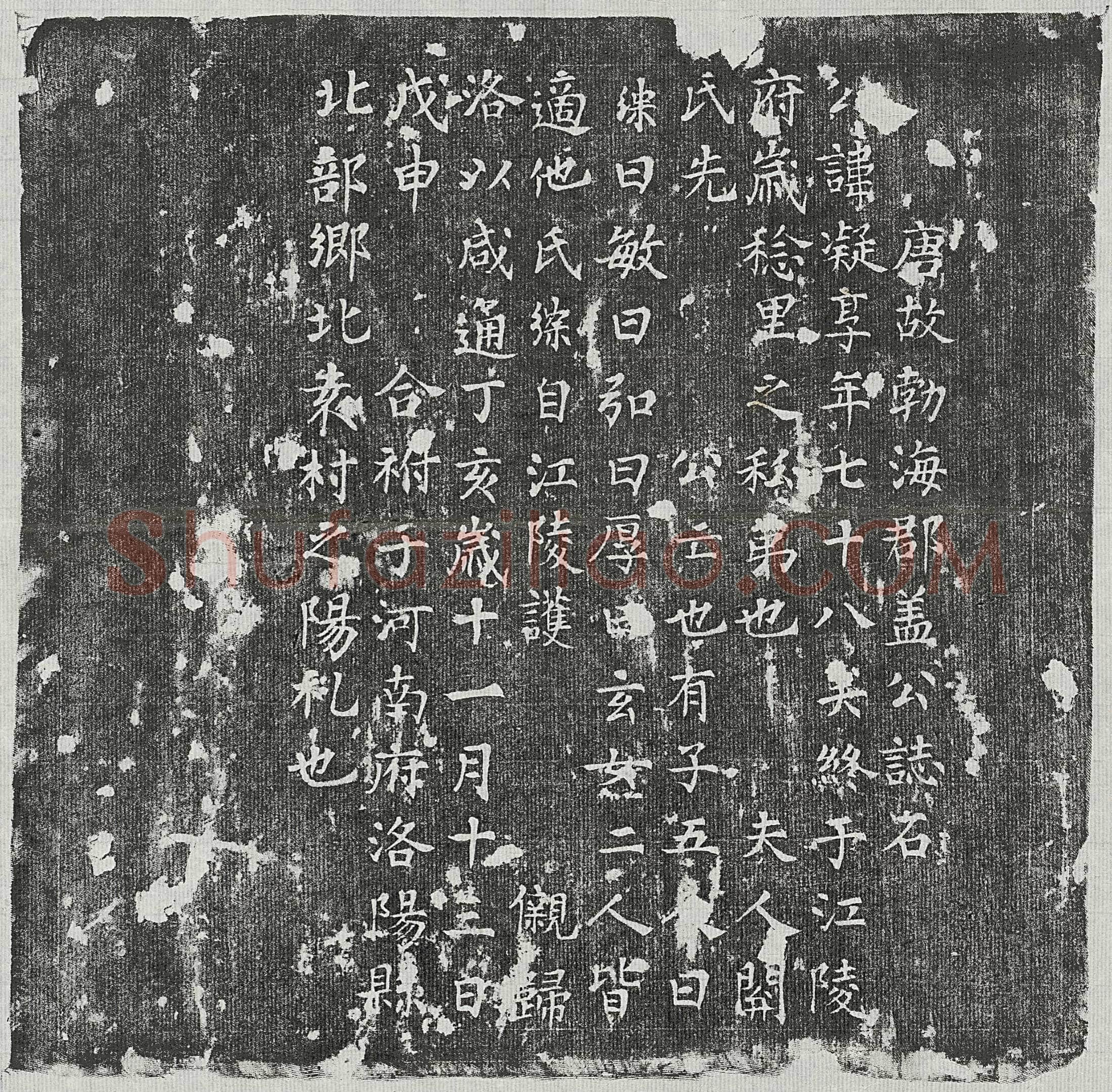 唐 王弘礼 王弘礼妻魏氏 墓誌