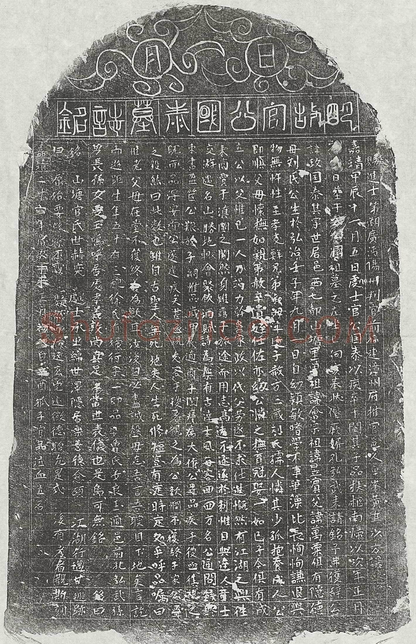 明 卢瓘 墓誌