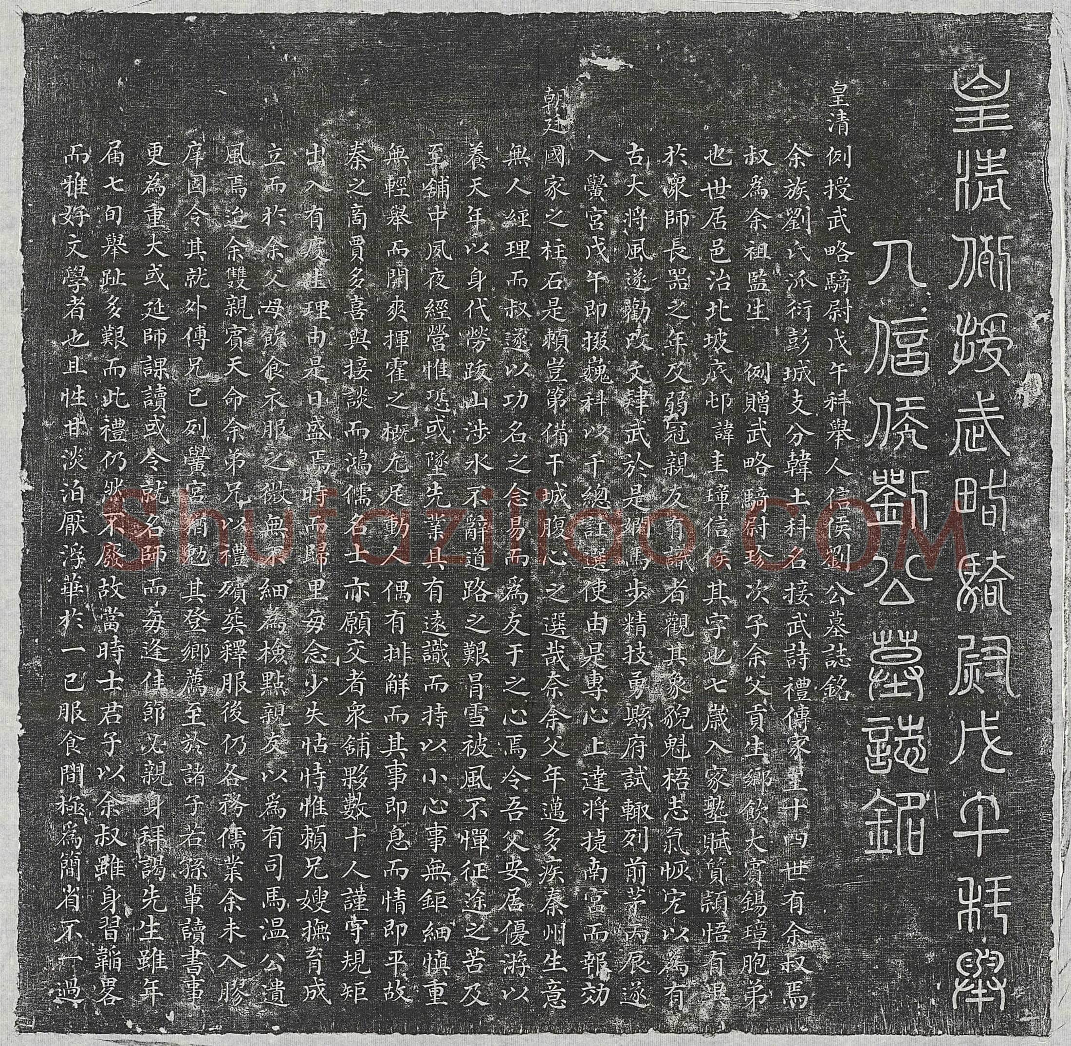 清 贾希惠 贾希惠妻解氏 墓誌