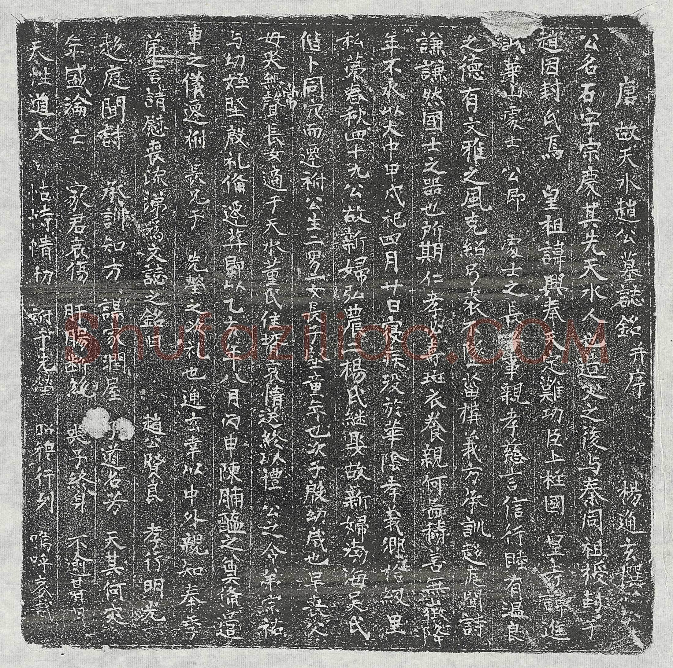唐赵石墓誌(唐故天水赵公墓誌铭并序)