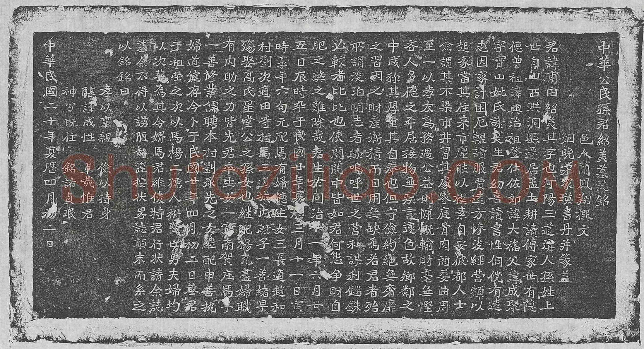 清 杨佩印 杨佩印妻卫氏 墓誌