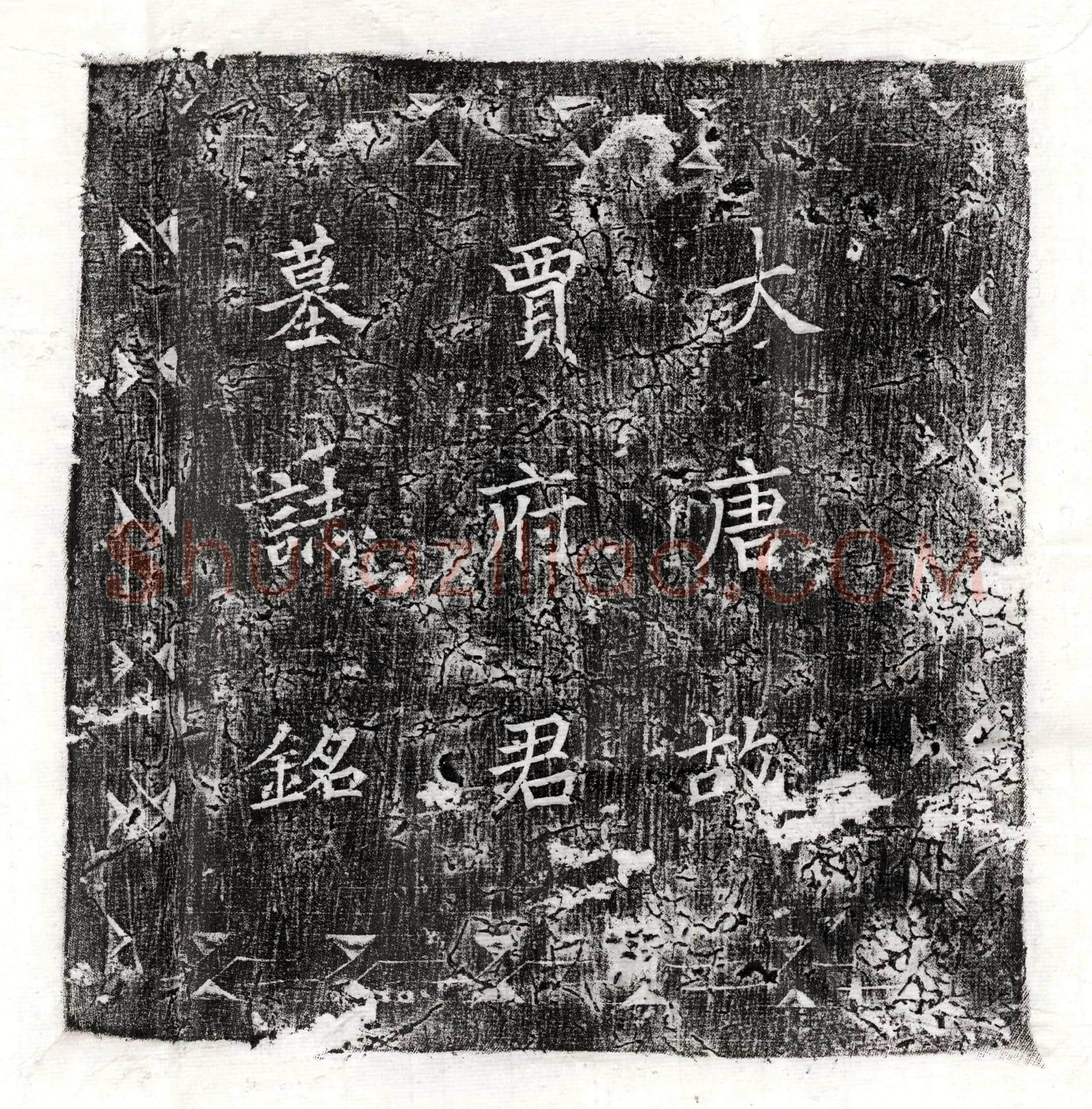 唐贾蓁墓誌(大唐故河南府缑氏县尉贾府君墓石记)