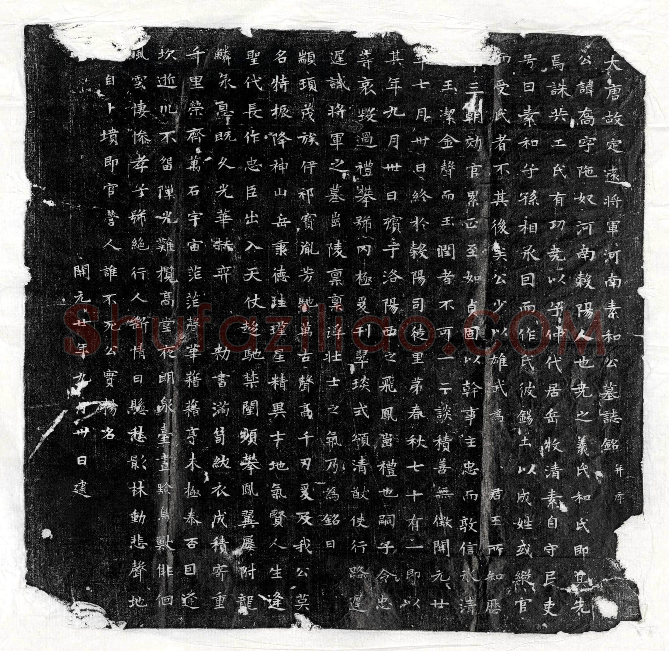 唐素和乔墓誌(大唐故定远将军河南素和公墓誌铭并序)