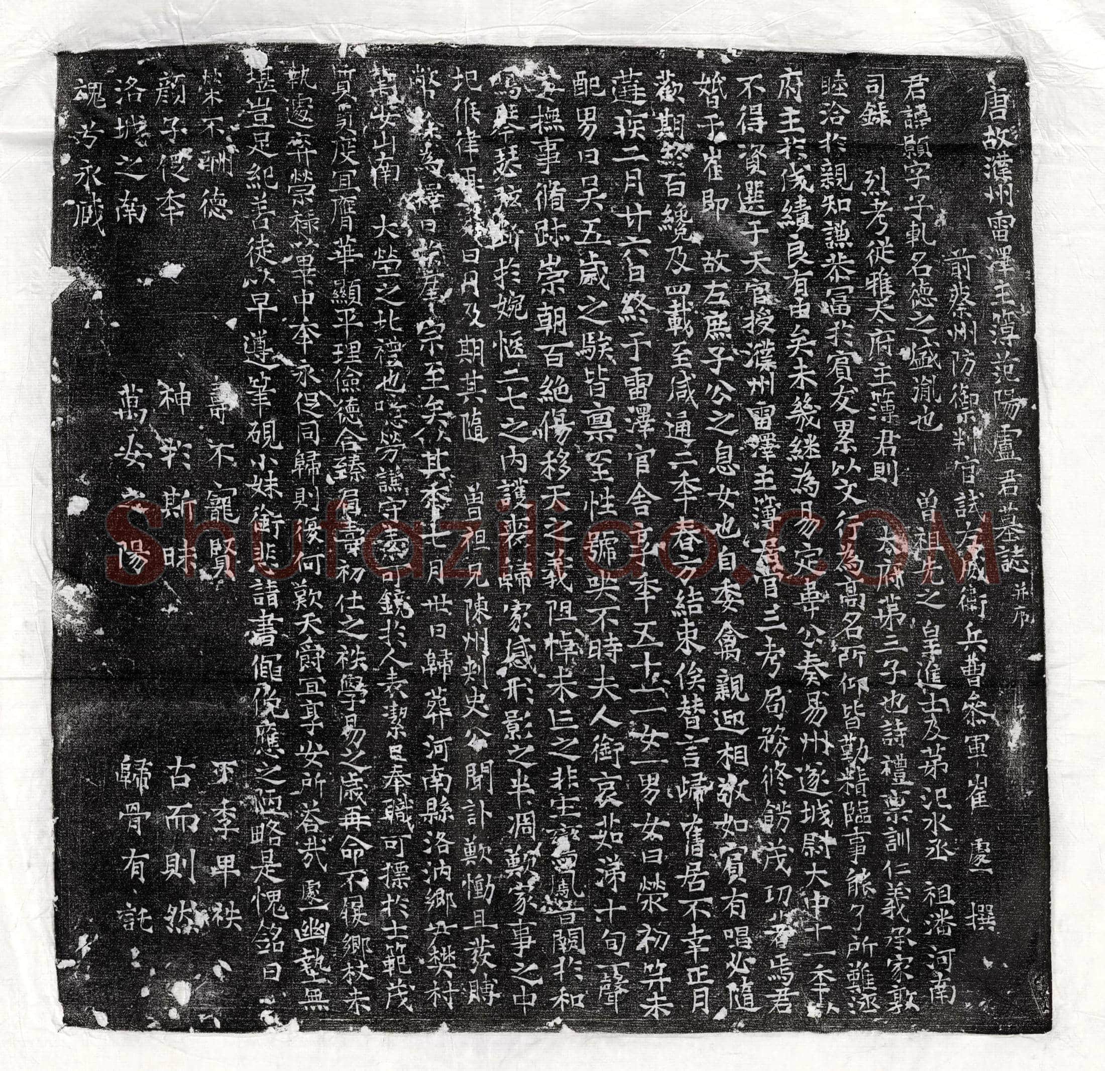 唐卢颢墓誌(唐故濮州雷泽主簿范阳卢君墓誌并序)