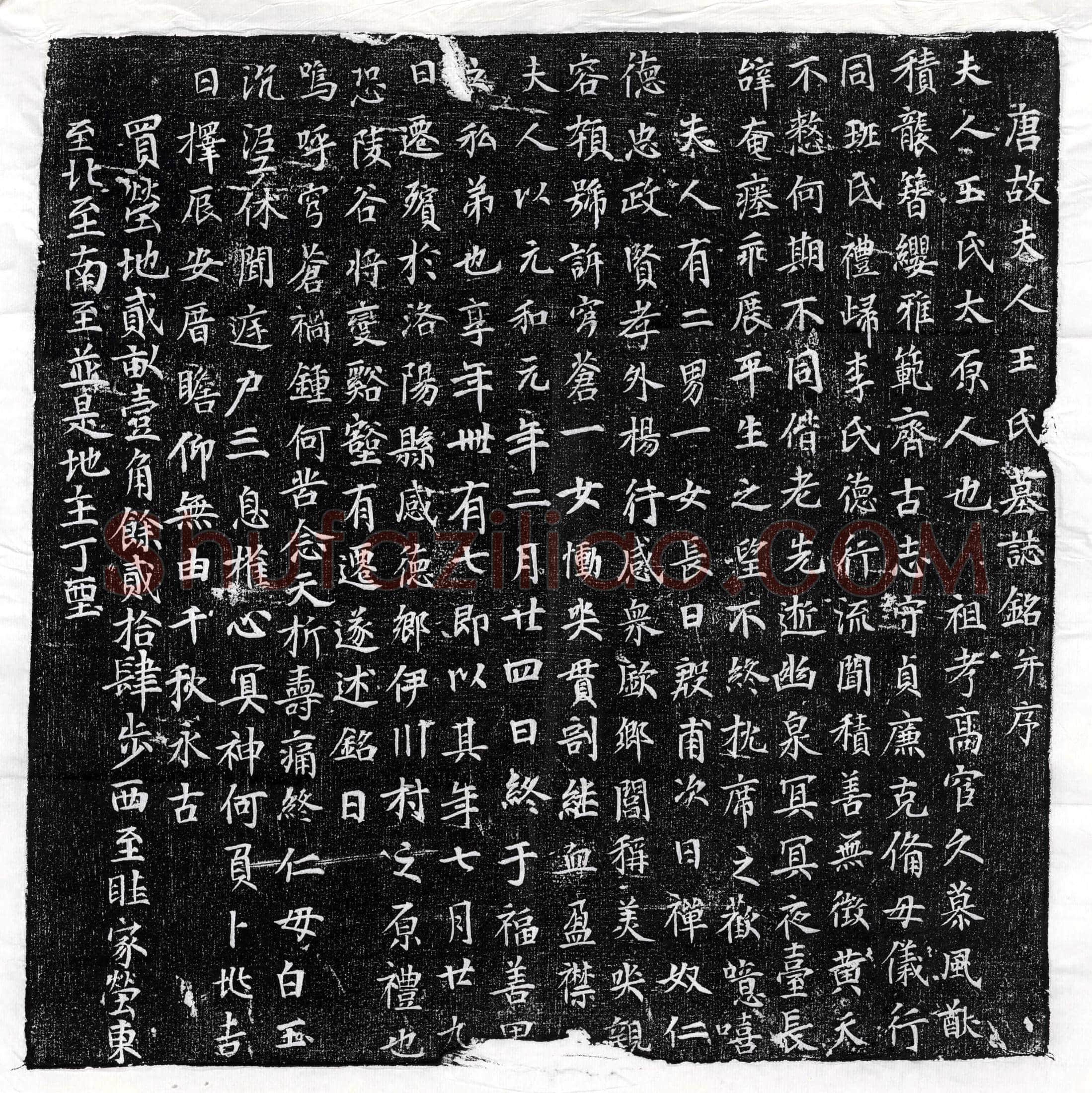 唐李君妻王氏墓誌(唐故夫人王氏墓誌铭并序)