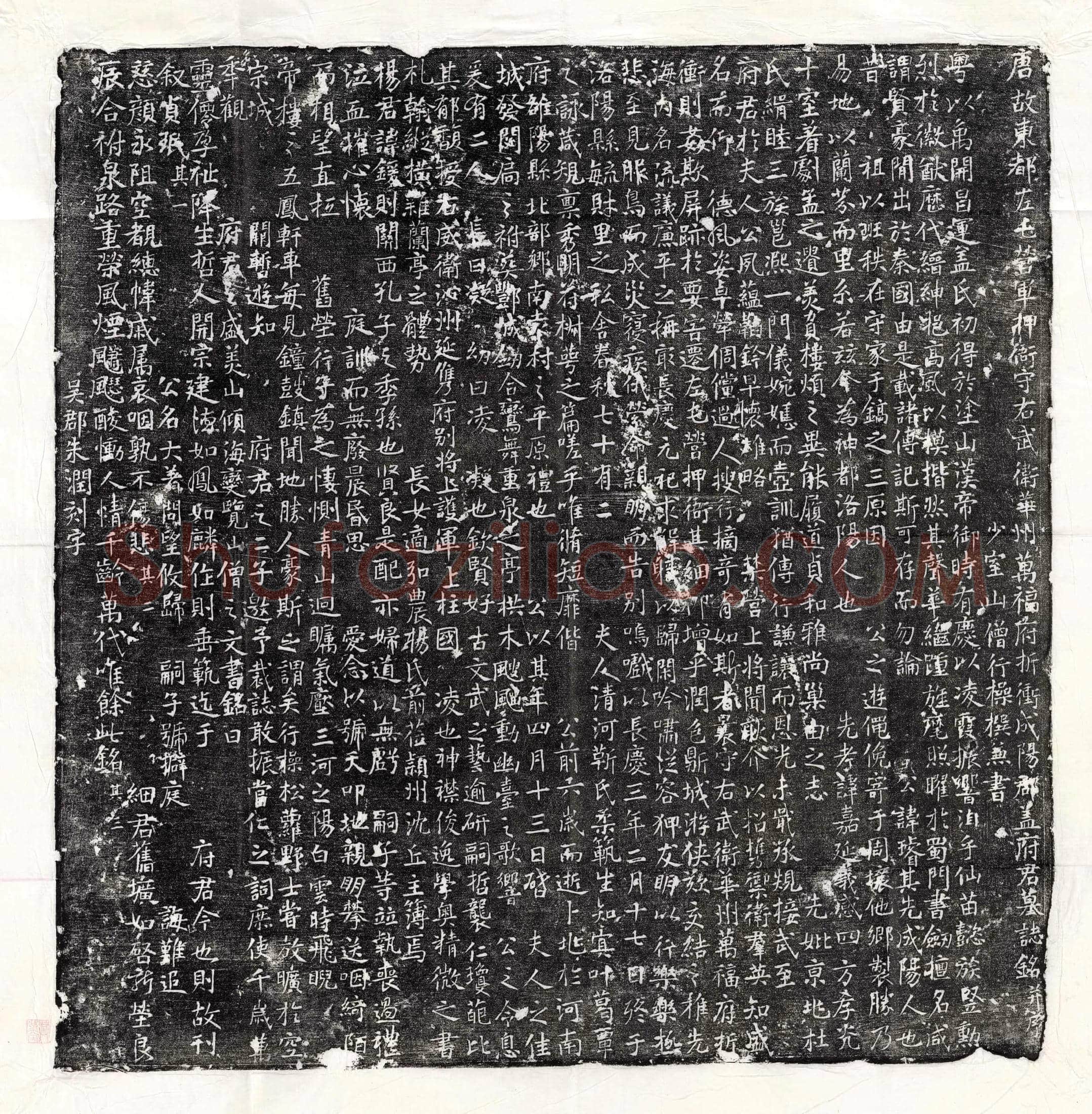 唐盖璿墓誌(唐故东都左屯营军押衙守右武卫华州万福府折冲成阳郡盖府君墓誌铭并序)