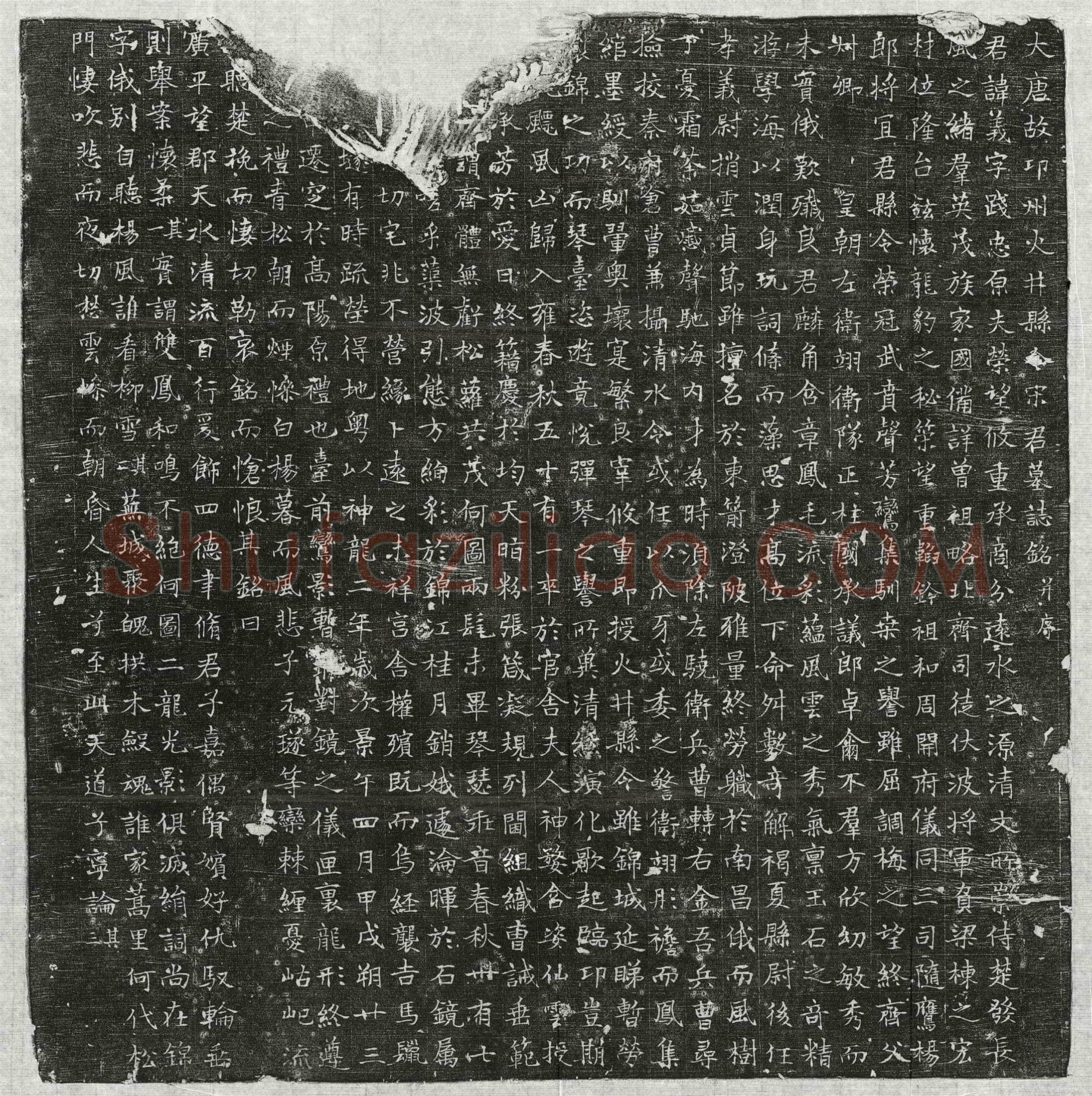 唐 韦整妻柳无量力 墓誌