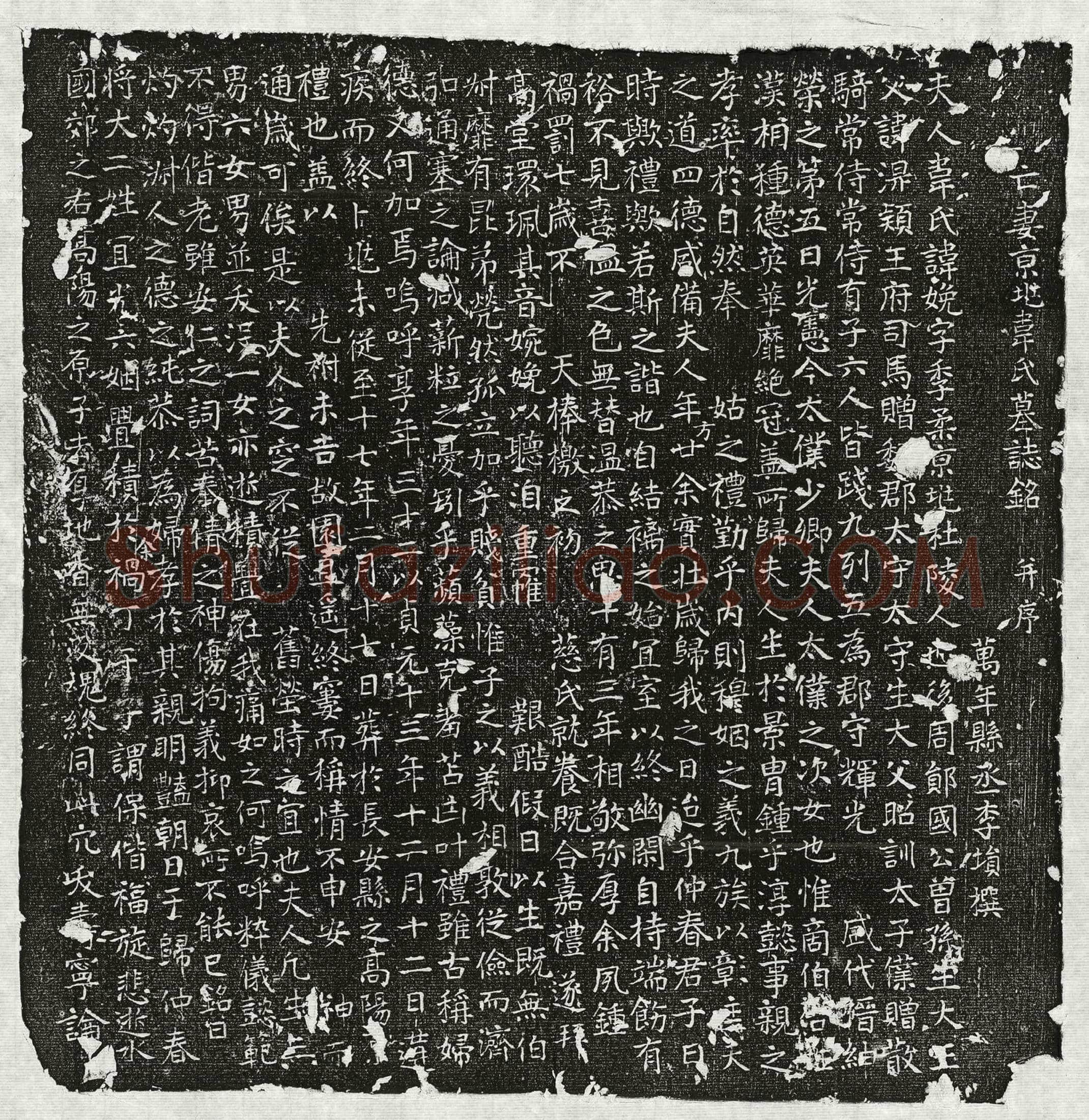 唐 鲍才 墓誌