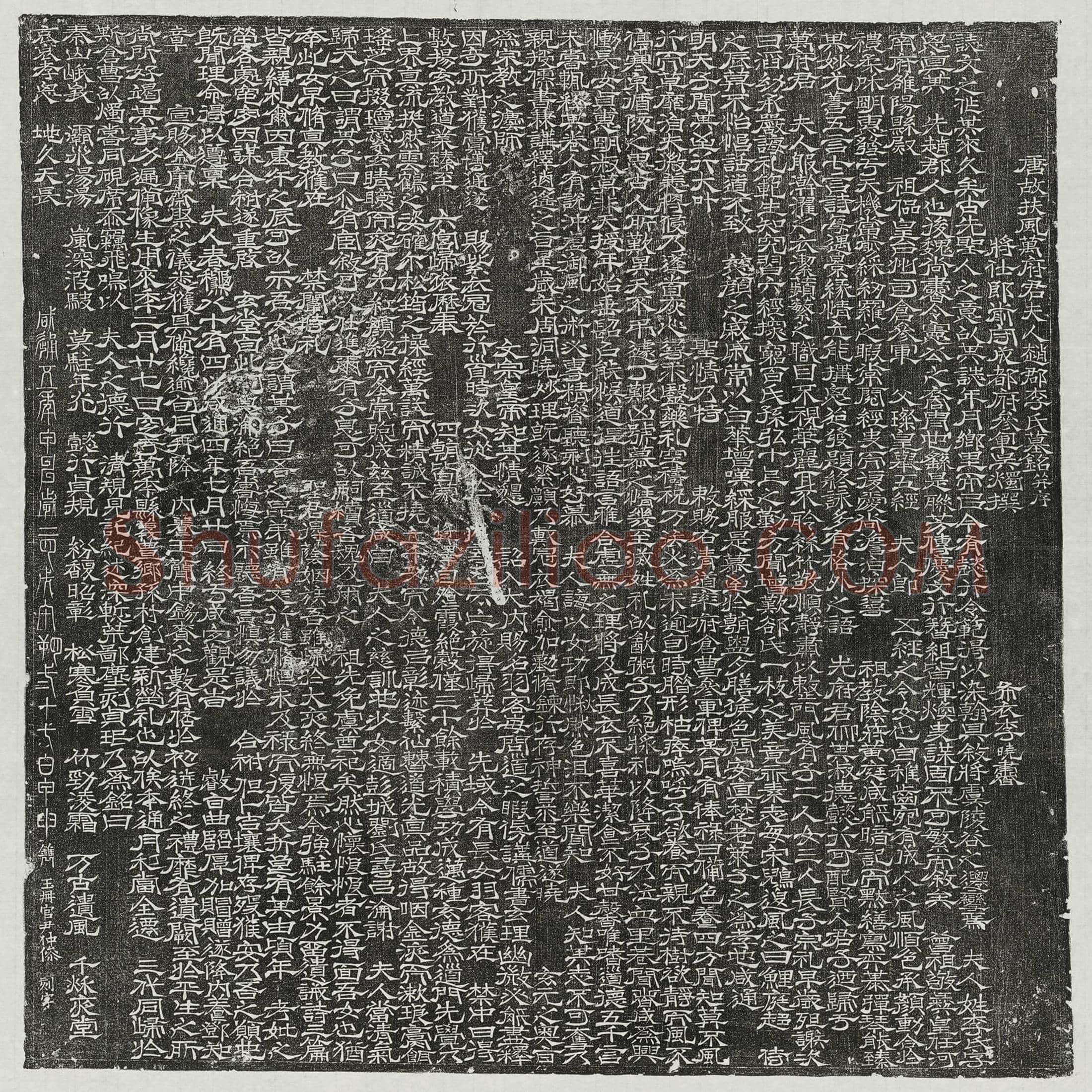 唐 侯固妻严珪 墓誌