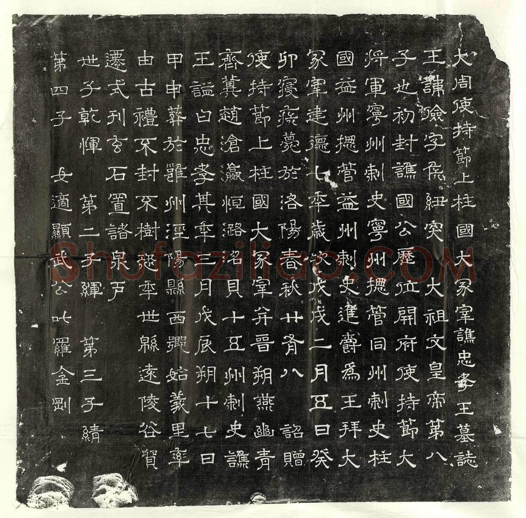 北朝宇文俭墓誌(大周使持节上柱国大冢宰谯忠孝王墓誌)
