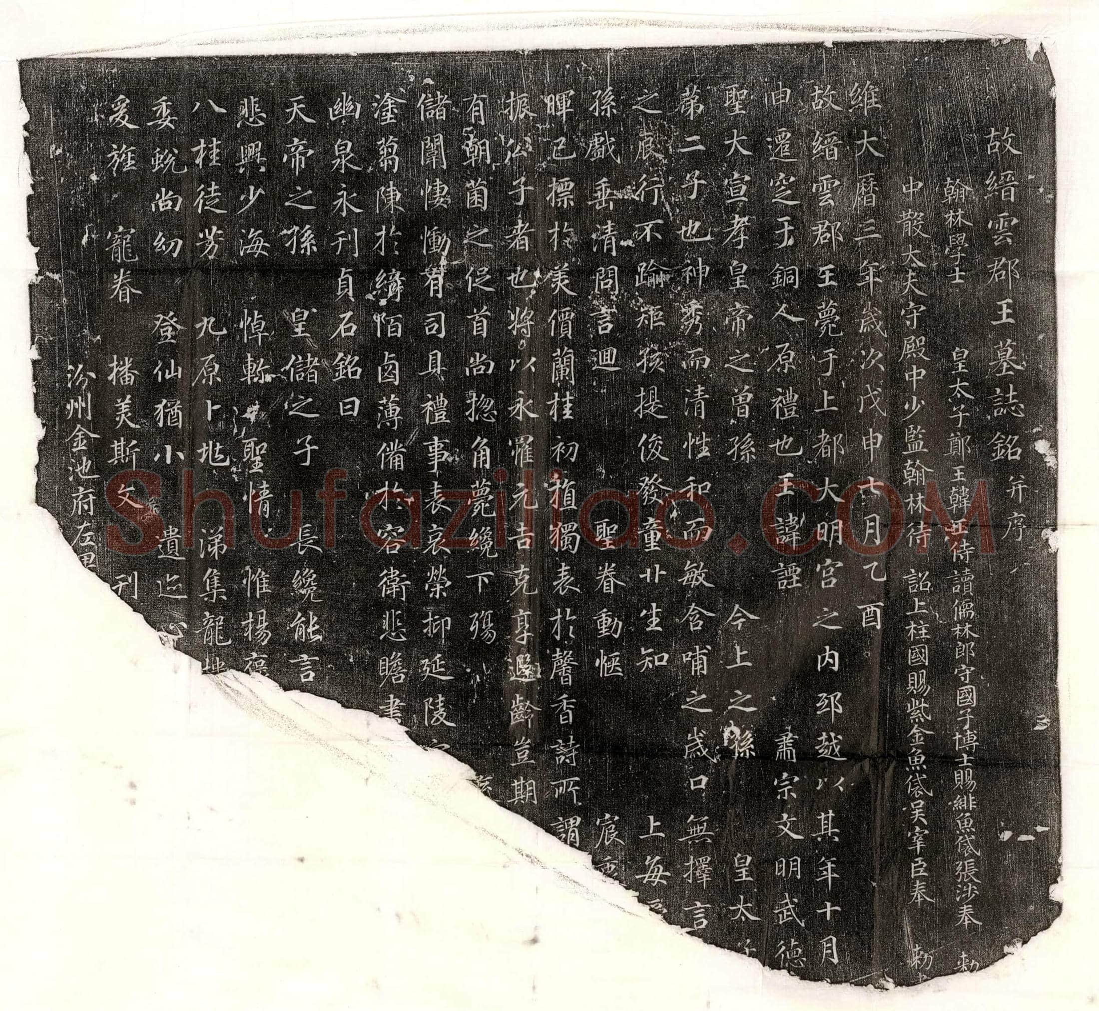 唐 五品宫人 墓誌
