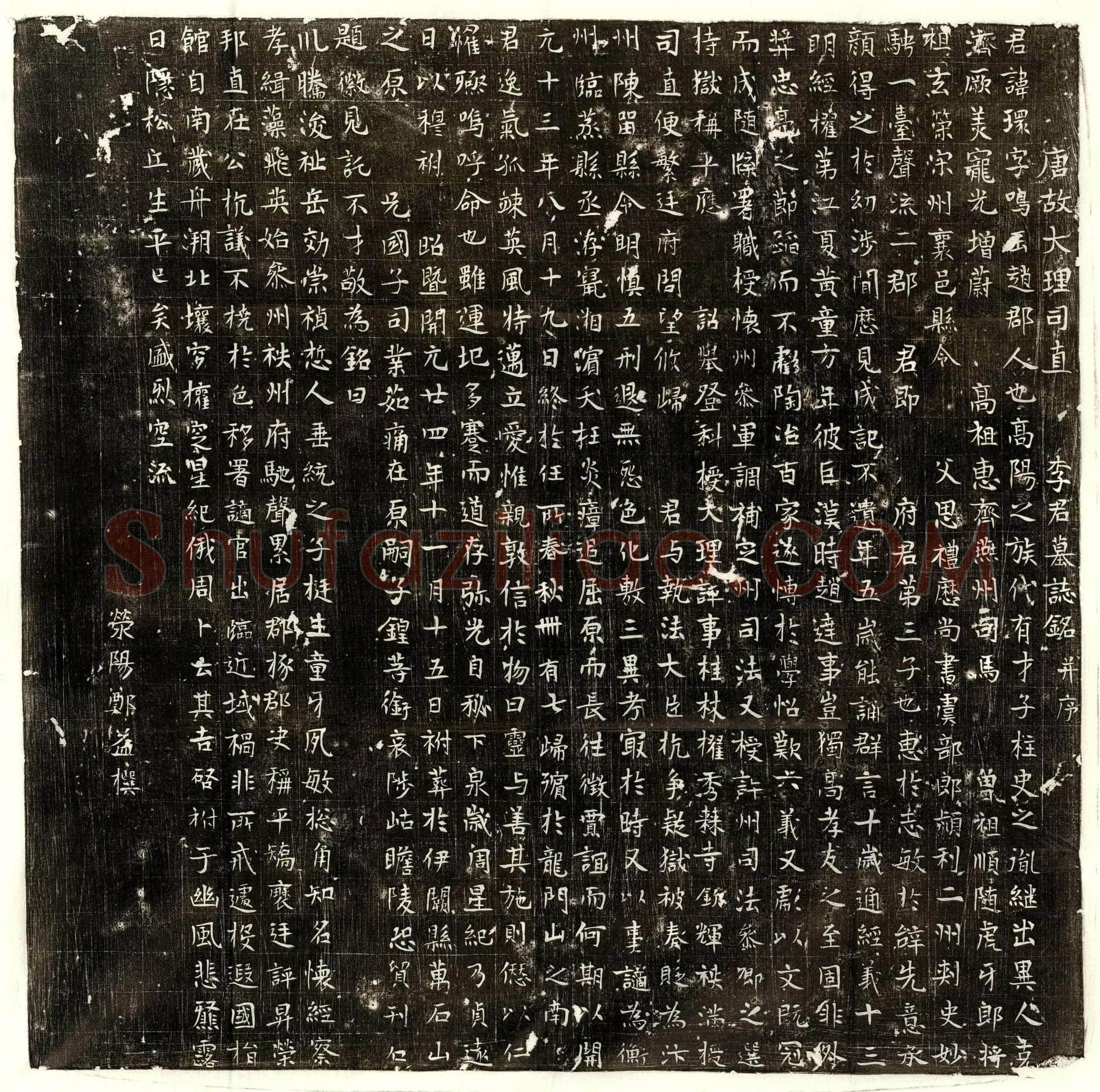 唐李环墓誌(唐故大理司直李君墓誌铭并序)