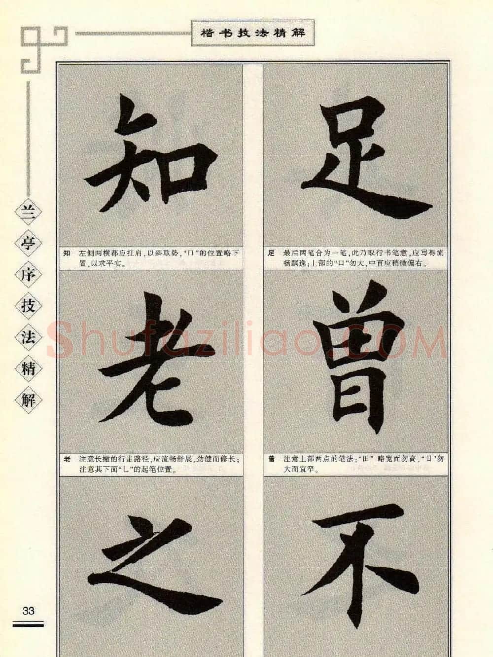 田英章字帖兰亭序技法精解（楷书） | 毛笔楷书字帖