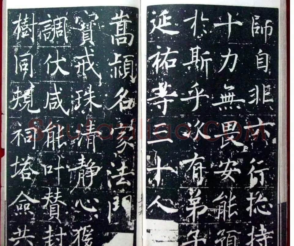 褚遂良楷书欣赏善才寺碑宋拓本 | 书法碑帖