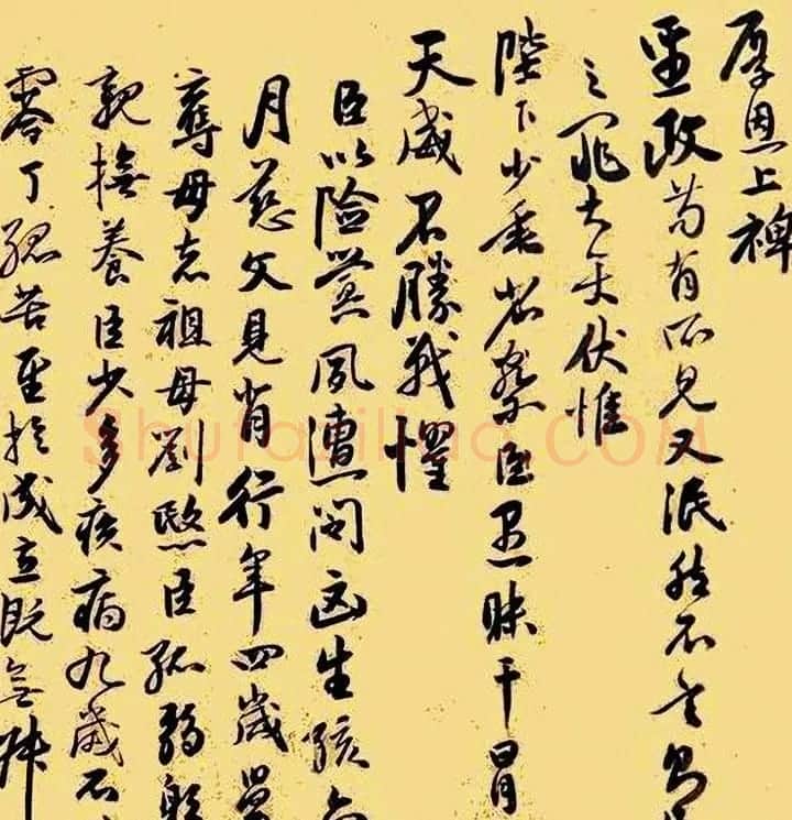 祝允明行草书欣赏《奏疏稿二札》 | 书法名家作品欣赏