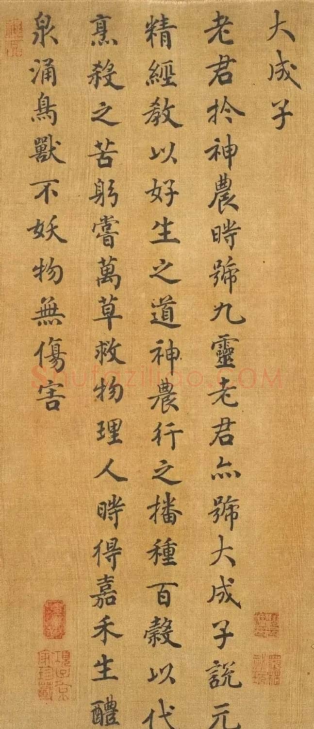 宋高宗楷书《老君别号像事实》 | 传世书法作品精选