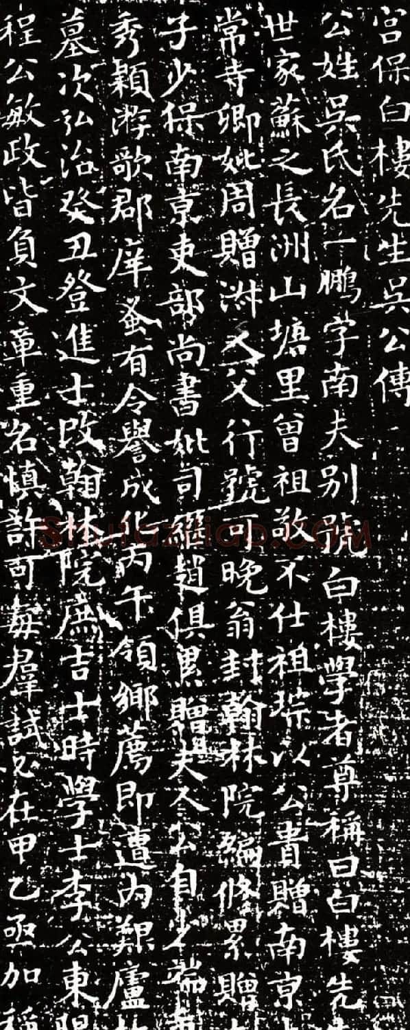 文徵明小楷册宫保白楼先生吴公传 | 名家书法作品赏析