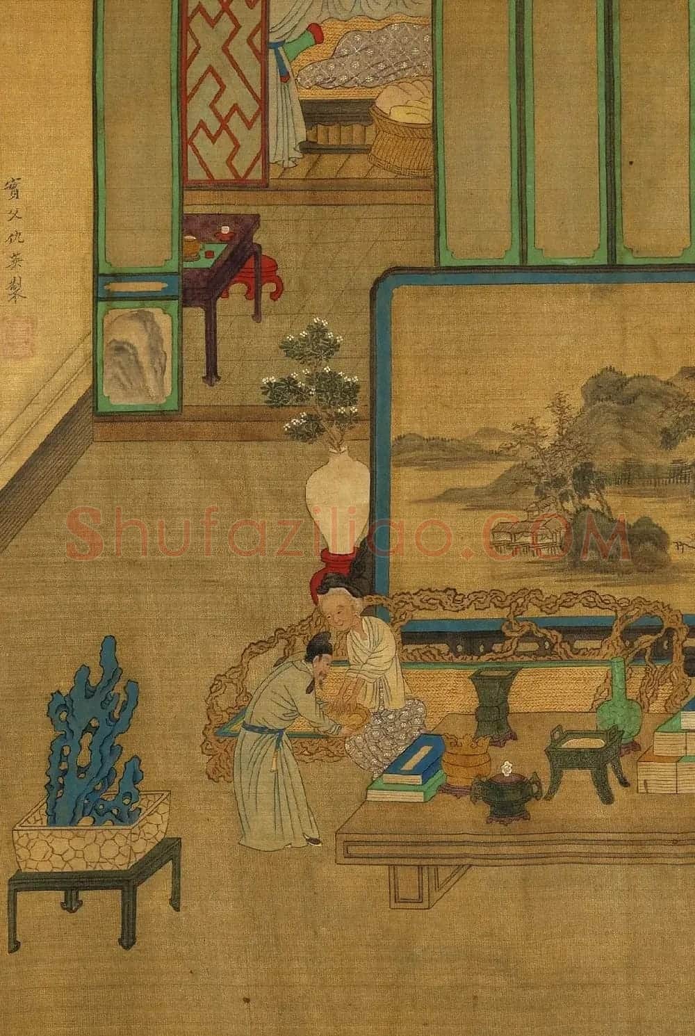文徵明隶书许初行书合题《纯孝图》 | 传世书法作品欣赏